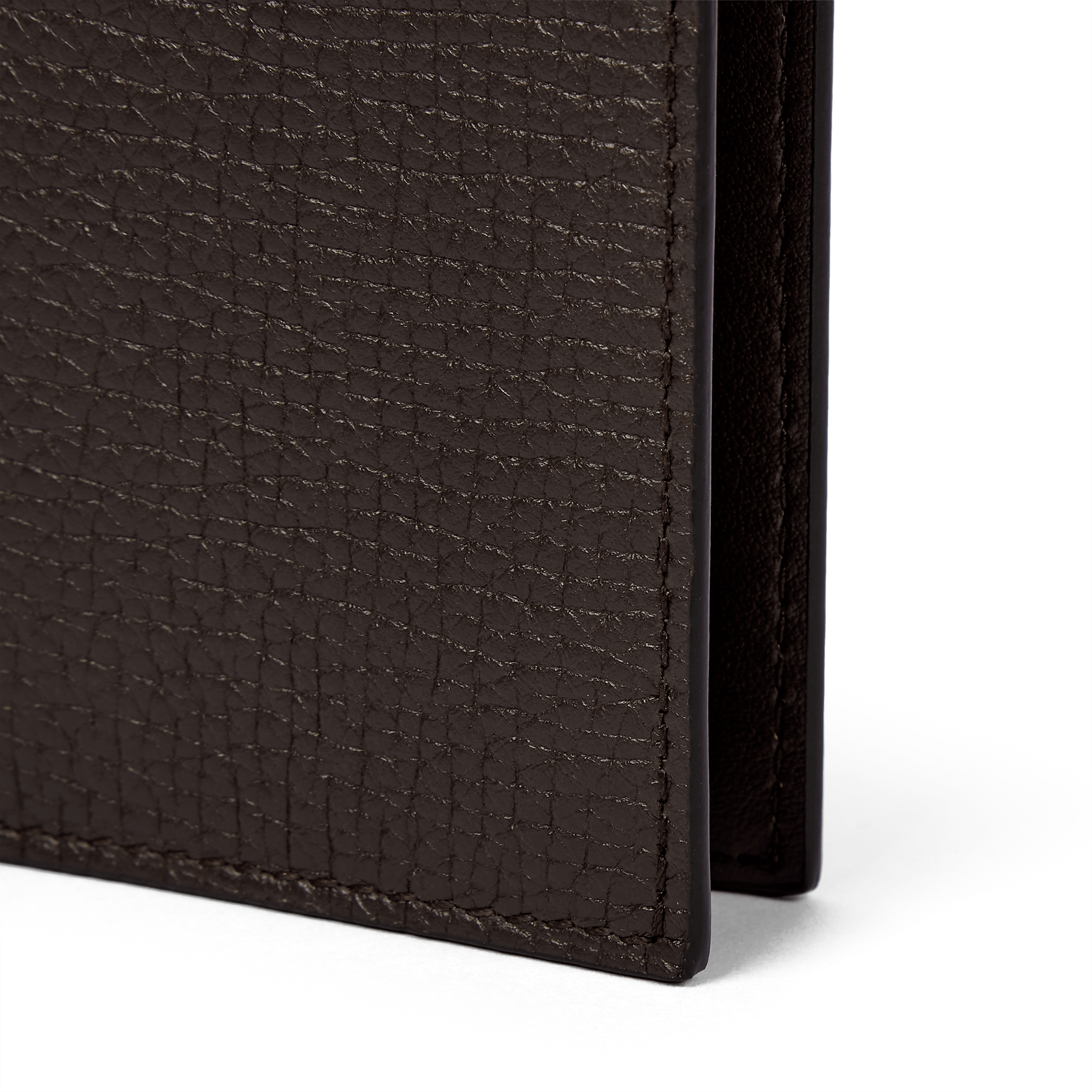 6 Card Slot Folded Card Holder in Ludlow - Dark Brown