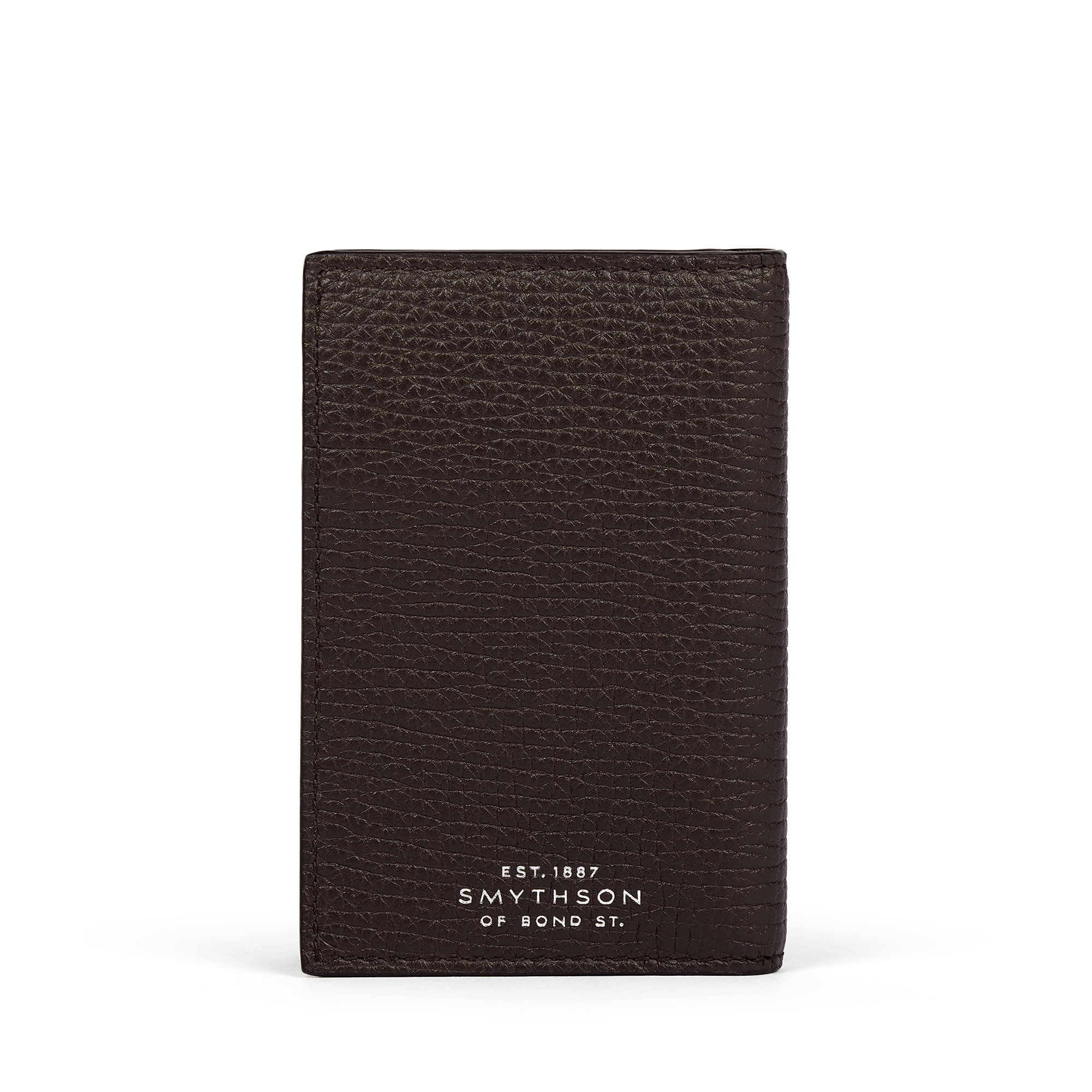 6 Card Slot Folded Card Holder in Ludlow - Dark Brown
