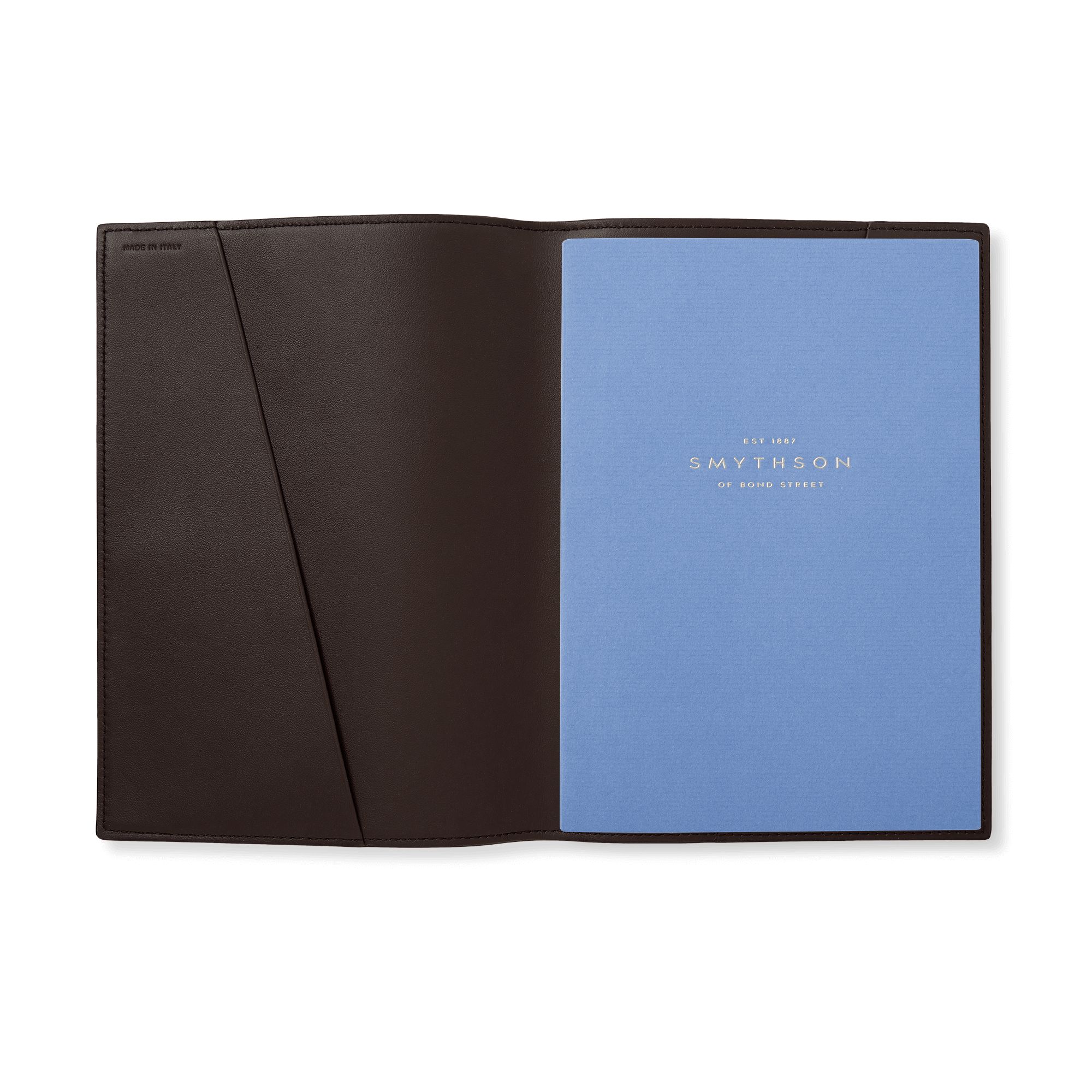 Evergreen Refillable Mid-Size Notebook in Ludlow - Dark Brown