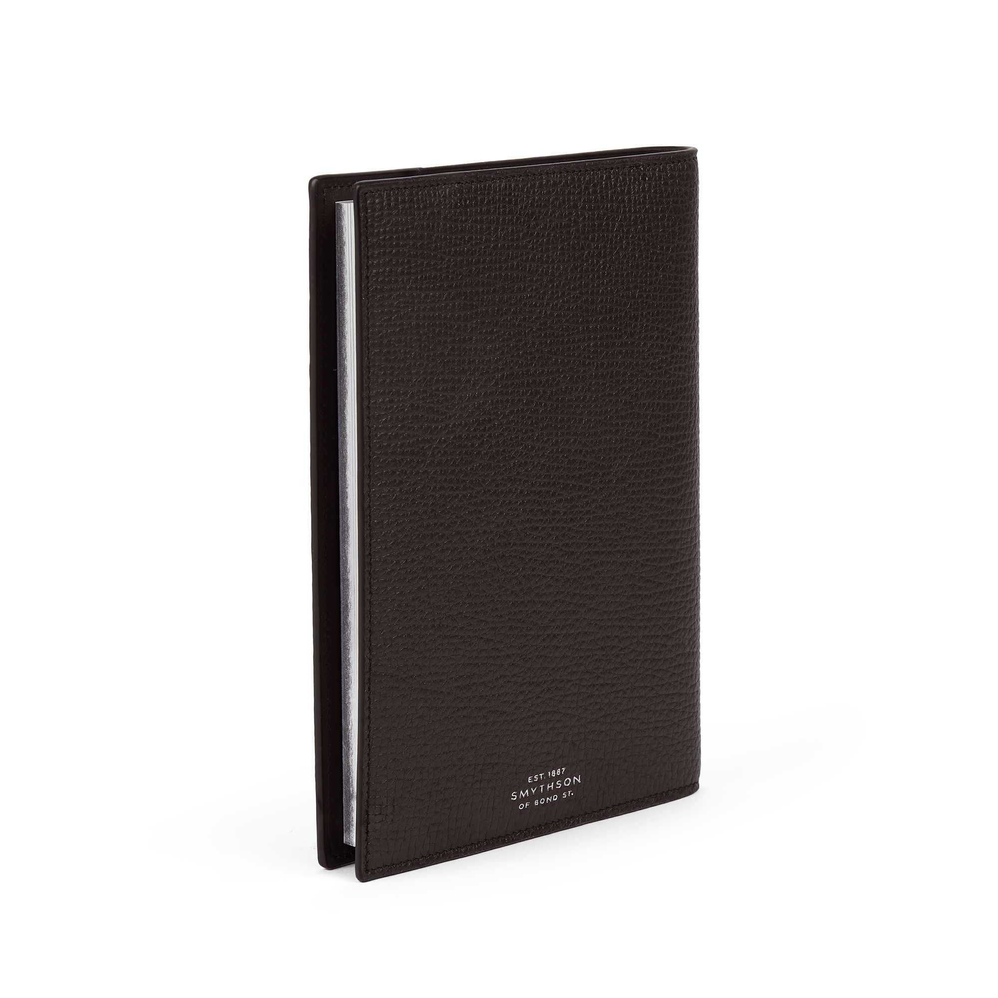Evergreen Refillable Mid-Size Notebook in Ludlow - Dark Brown