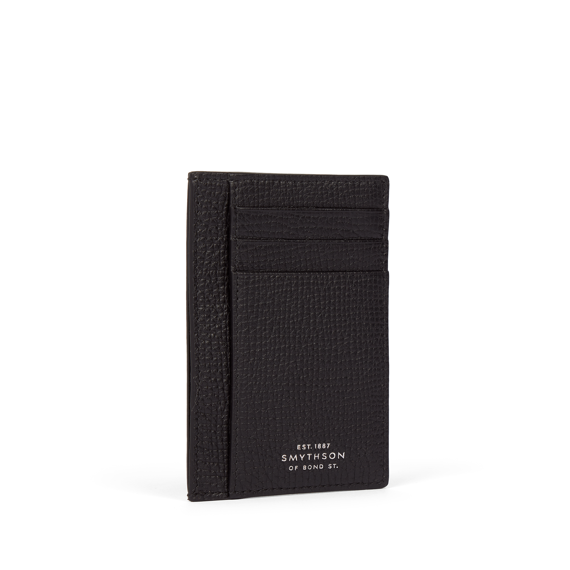 Large Flat Card Holder in Ludlow - Black