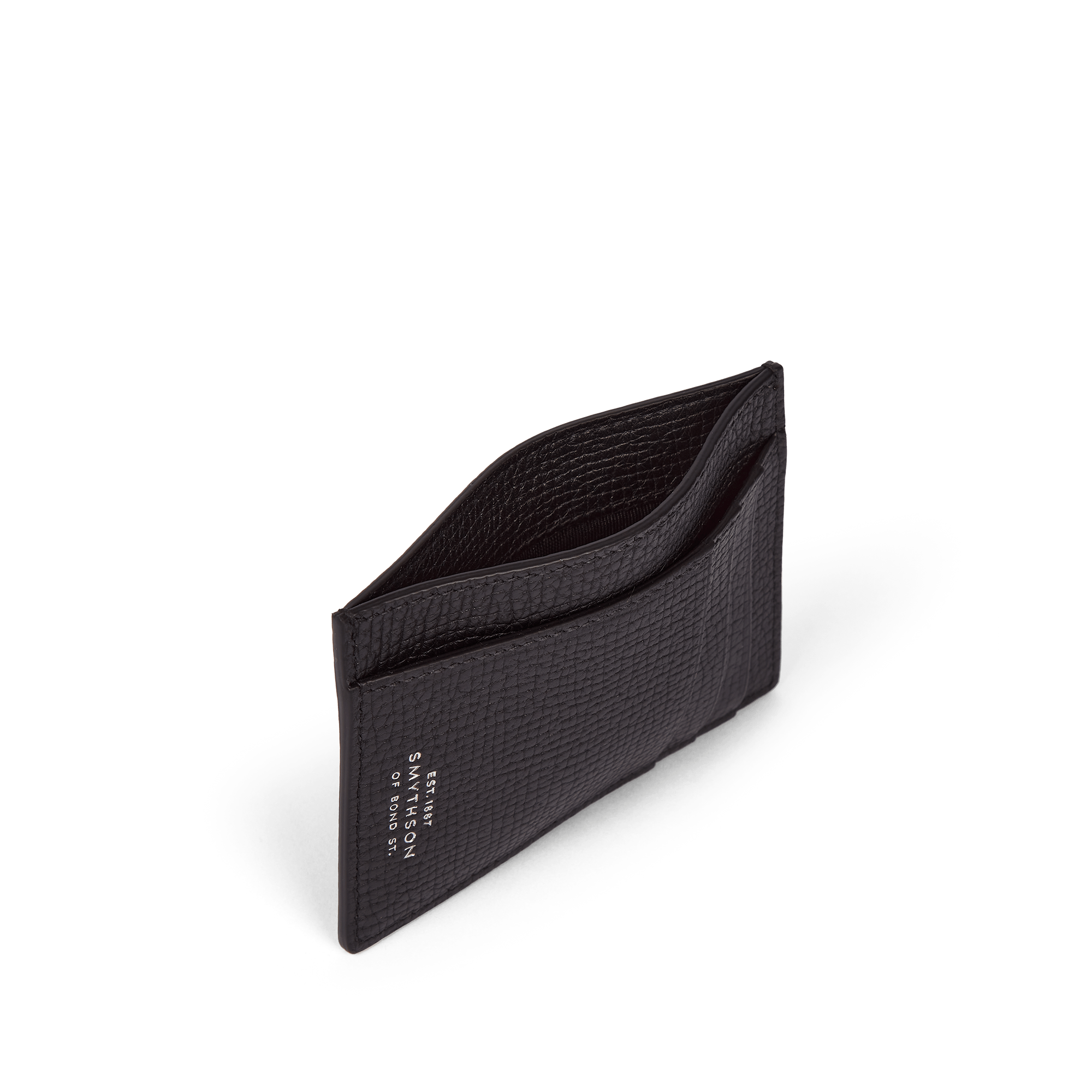 Large Flat Card Holder in Ludlow - Black