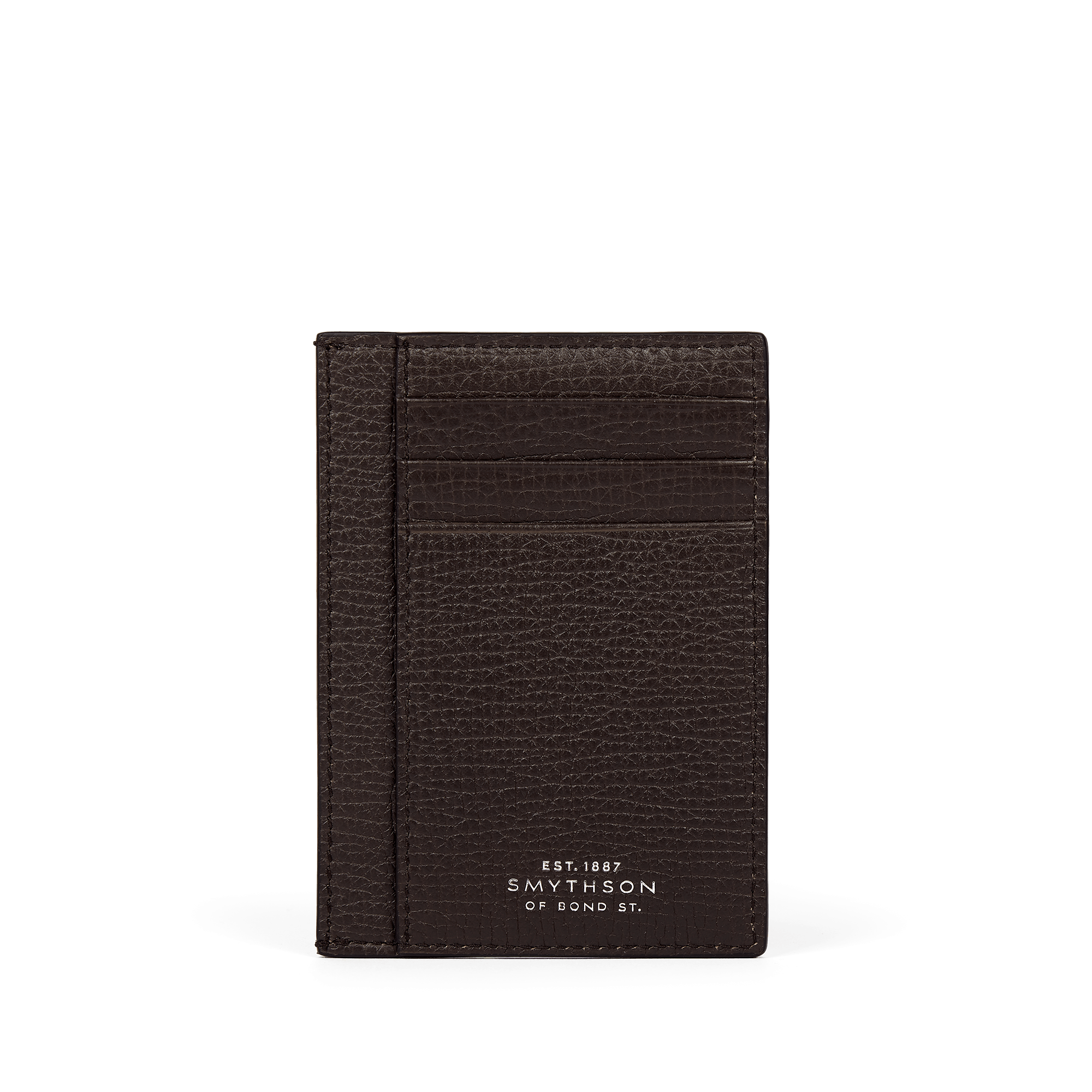 Large Flat Card Holder in Ludlow - Dark Brown