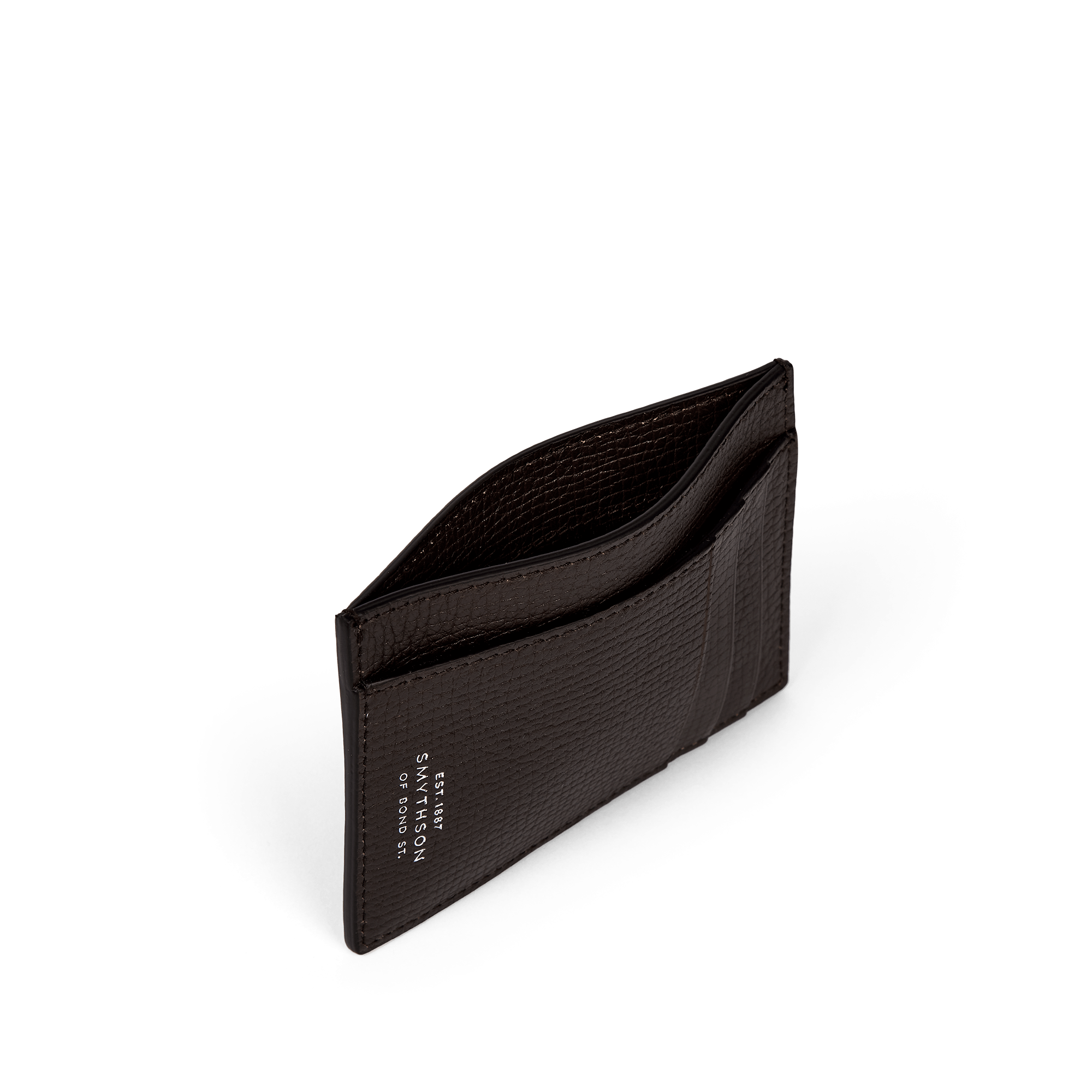 Large Flat Card Holder in Ludlow - Dark Brown