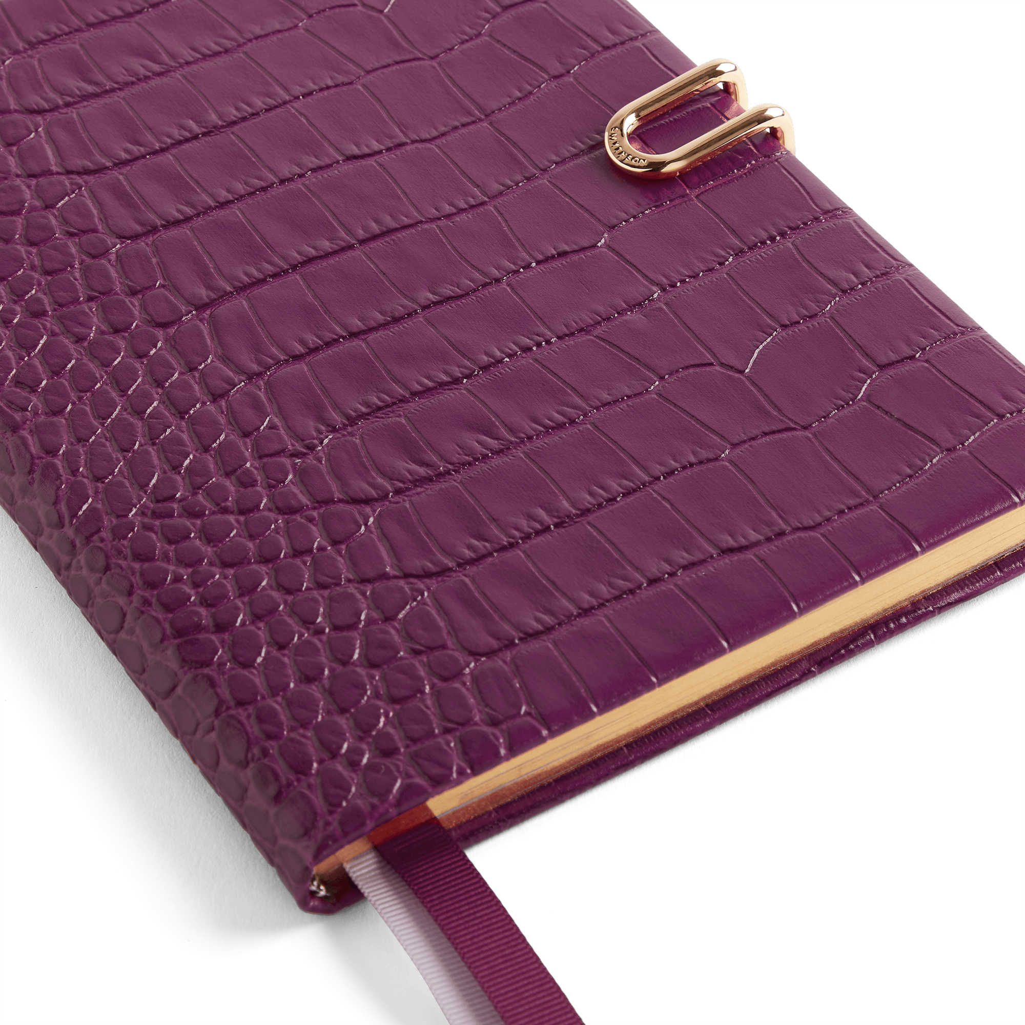 Soho Notebook with Slide Closure in Mara - Purple