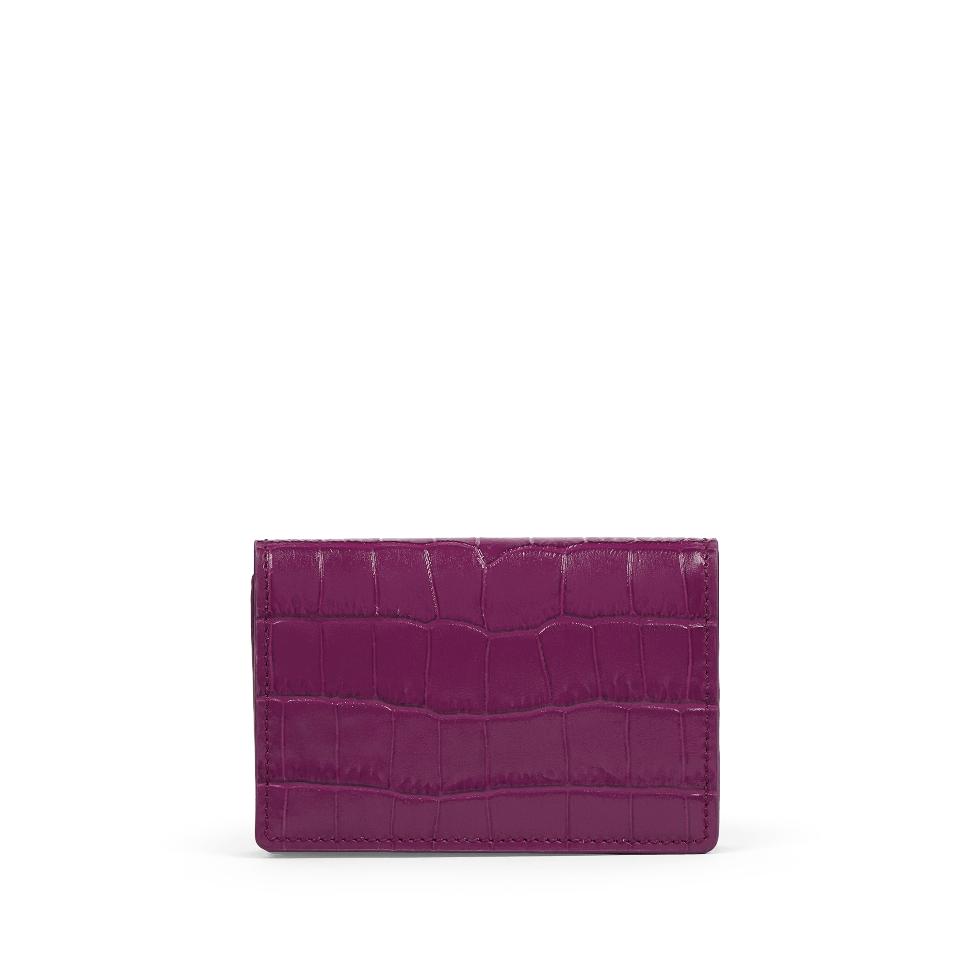 Folded Card Case with Snap Closure in Mara - Purple
