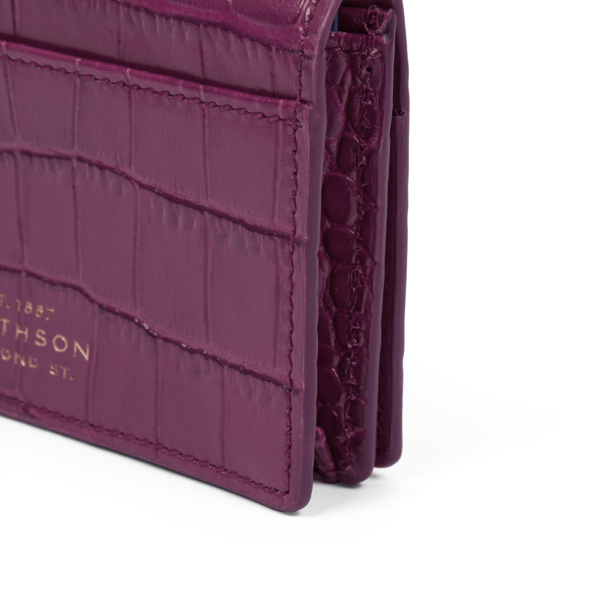 Folded Card Case with Snap Closure in Mara - Purple