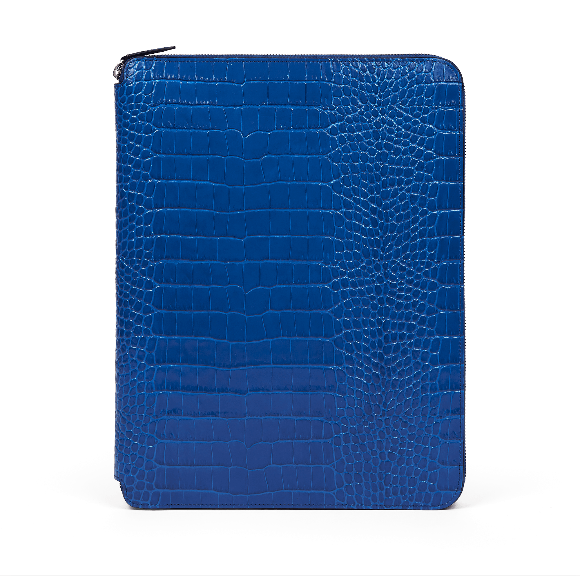 A4 Writing Folder with Zip in Mara - Cerulean