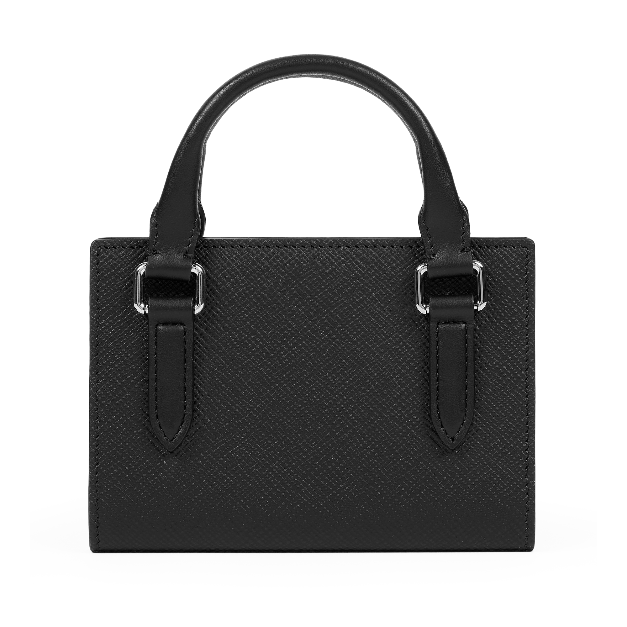 Smythson x sacai Passport Cover in Panama - Sacai Black
