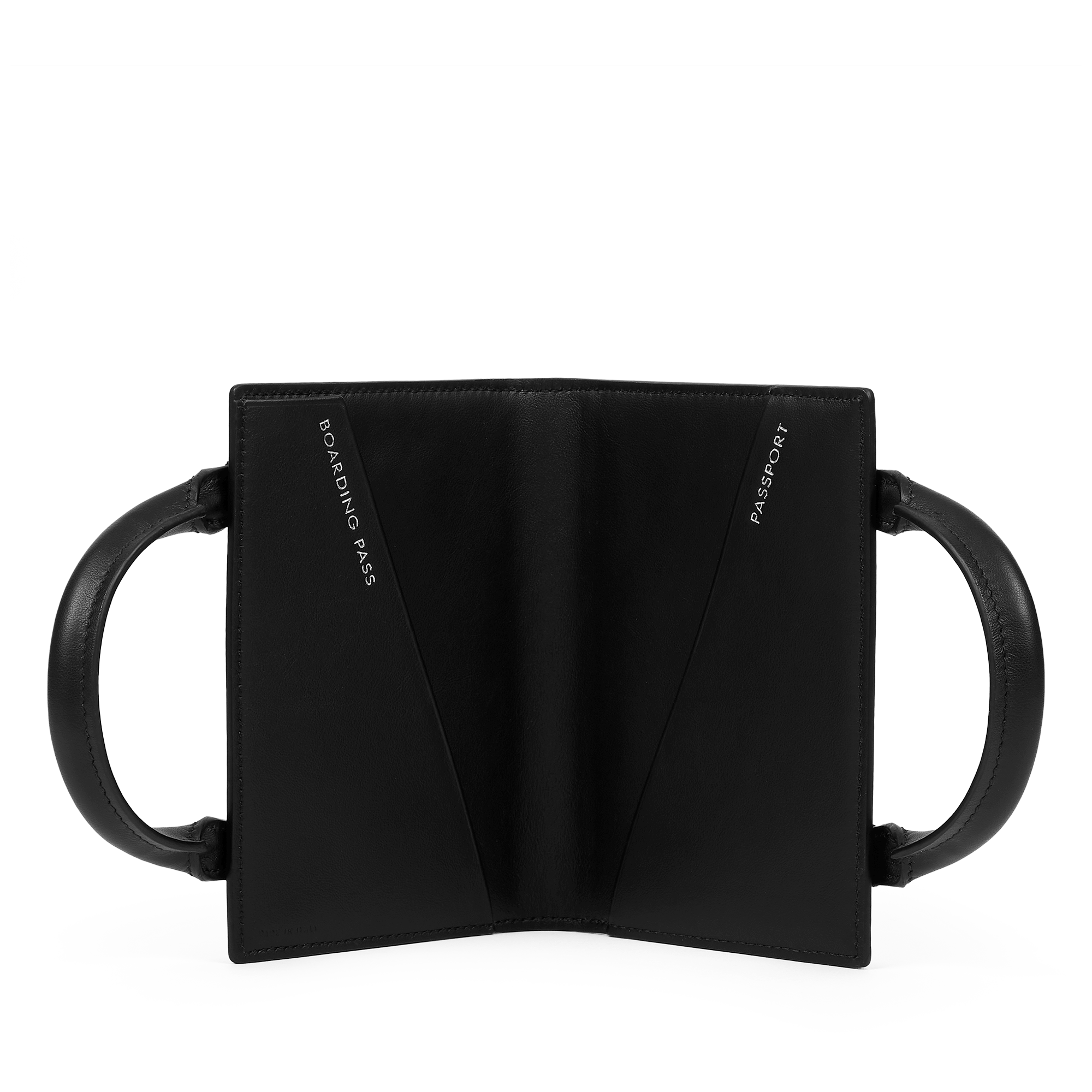 Smythson x sacai Passport Cover in Panama - Sacai Black