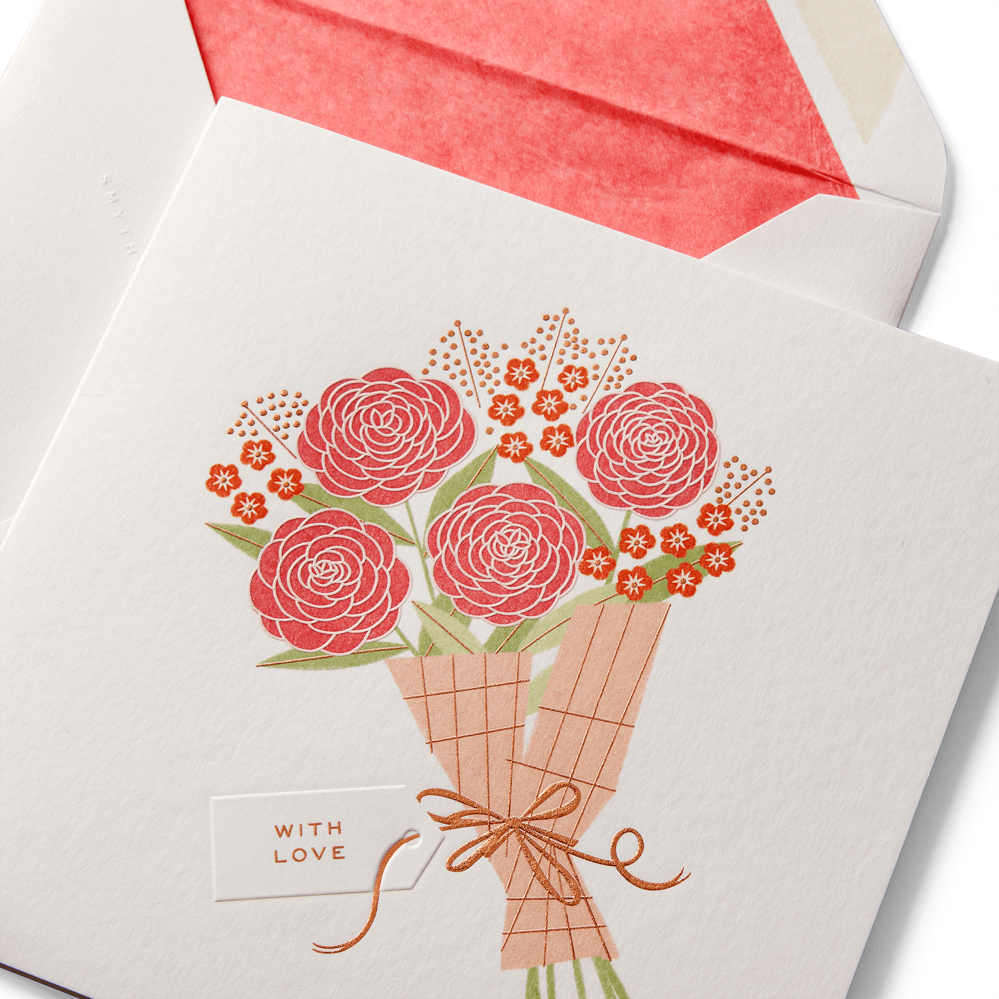 Mother's Day Floral Card - White