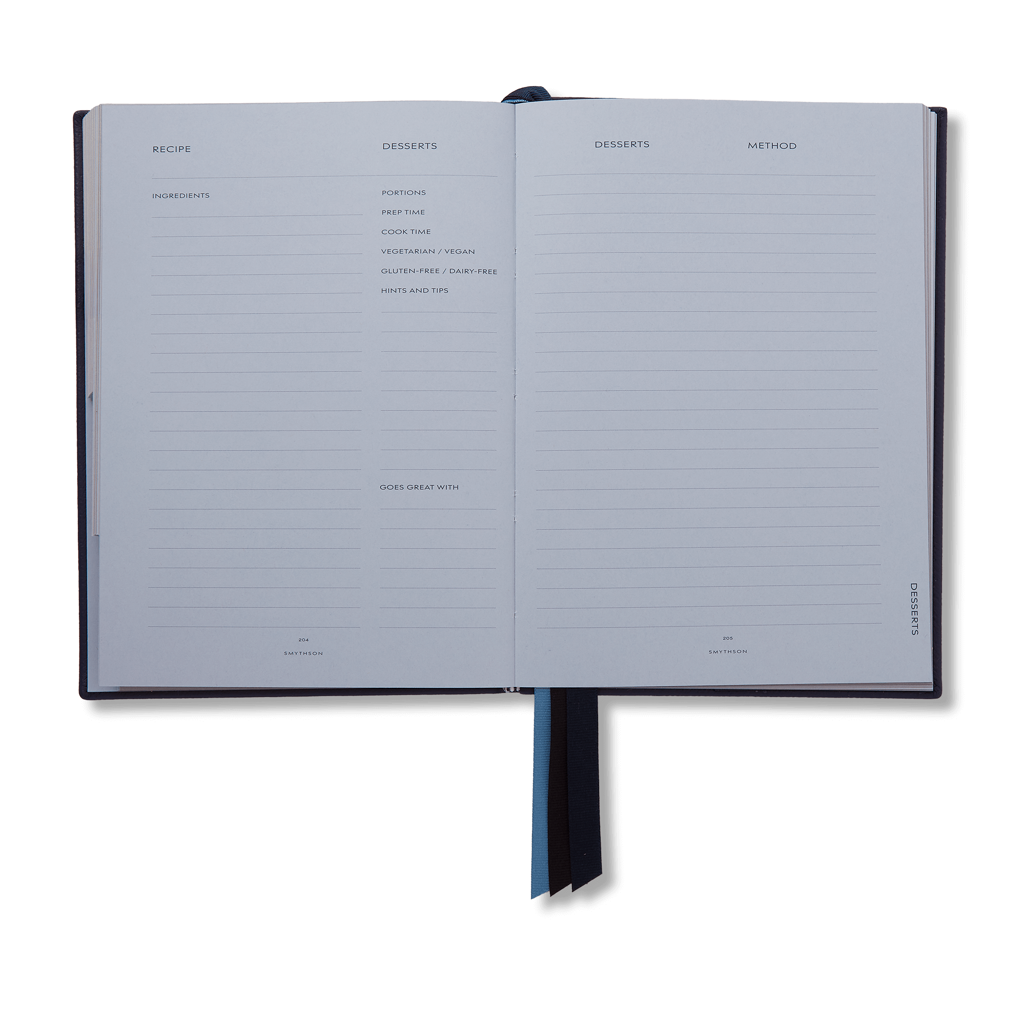 Soho Recipe Journal in Panama - Navy