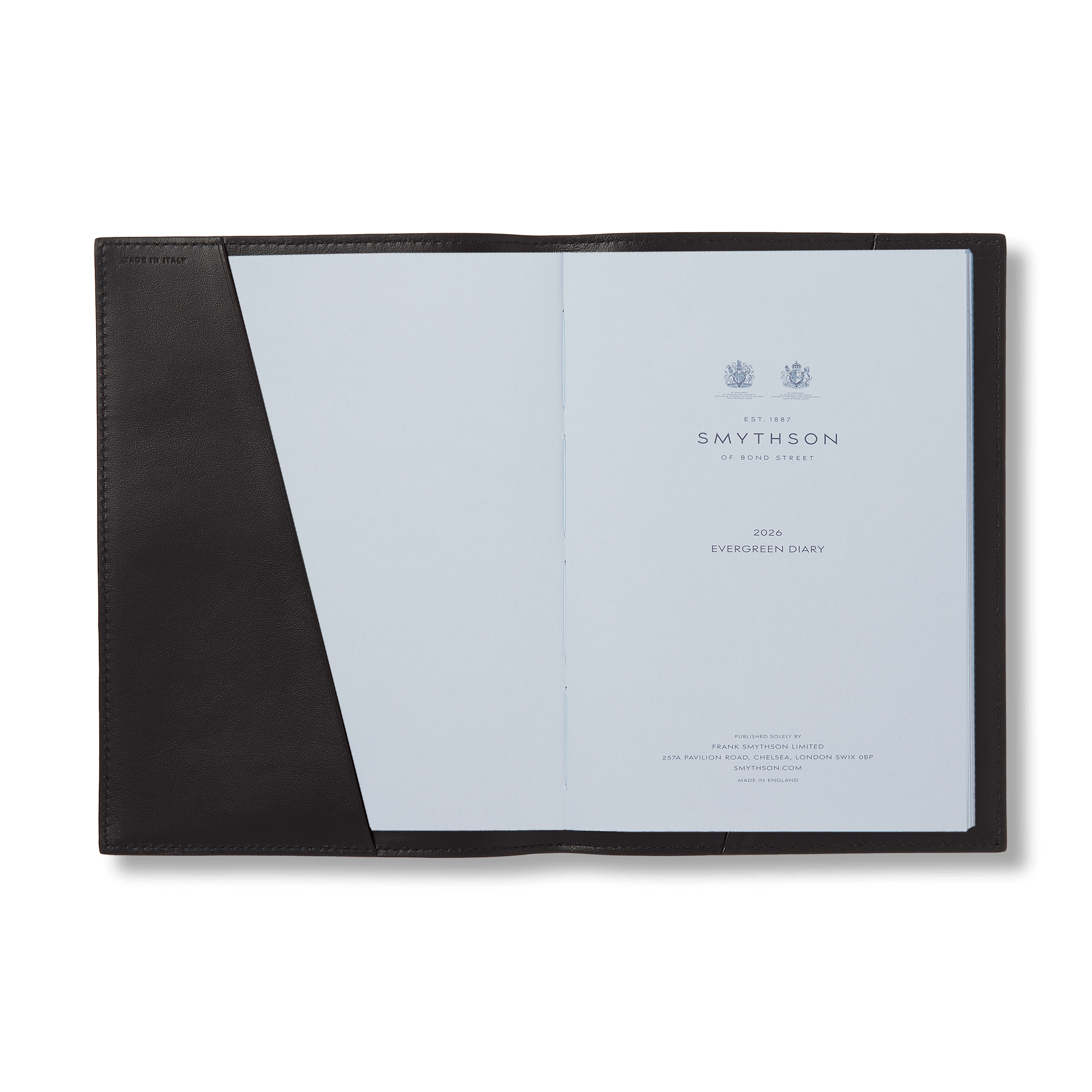 Evergreen Refillable Diary in Ludlow - Black