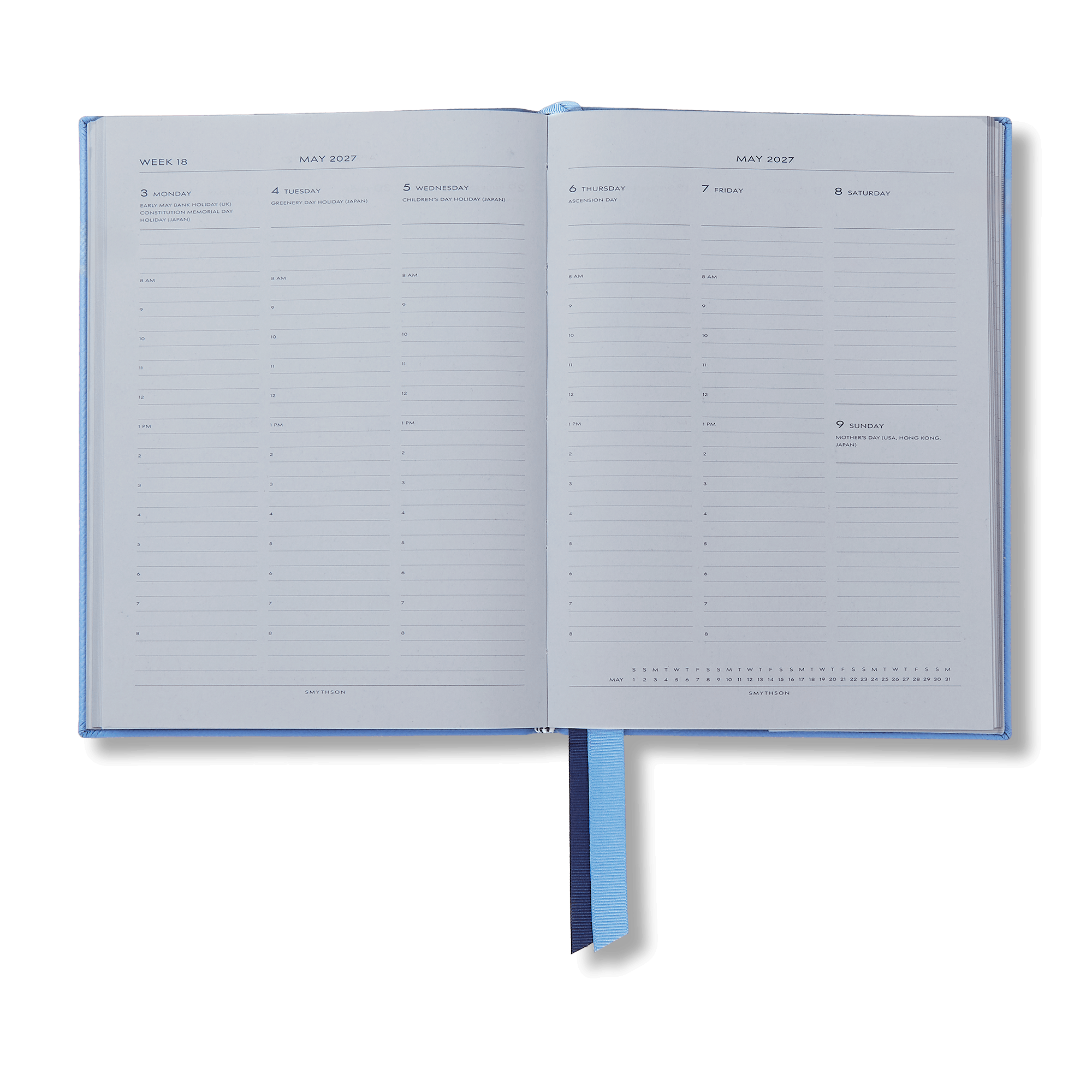 2026 - 2027 Soho Academic Weekly Diary in Panama - Nile Blue