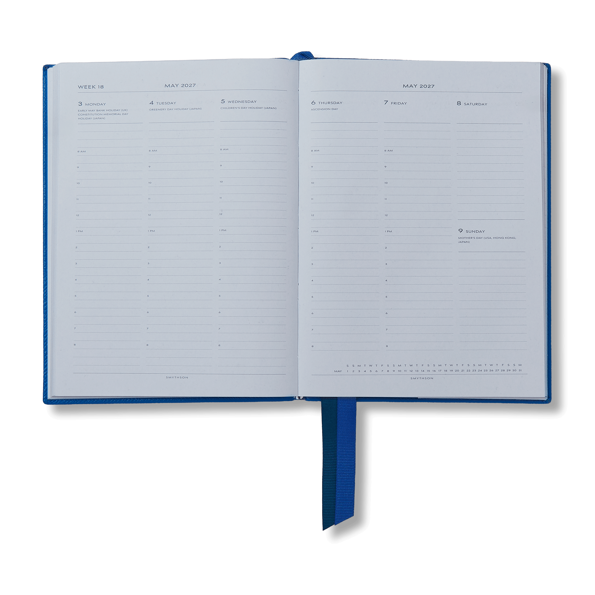 2026 - 2027 Soho Academic Weekly Diary in Panama - Cerulean