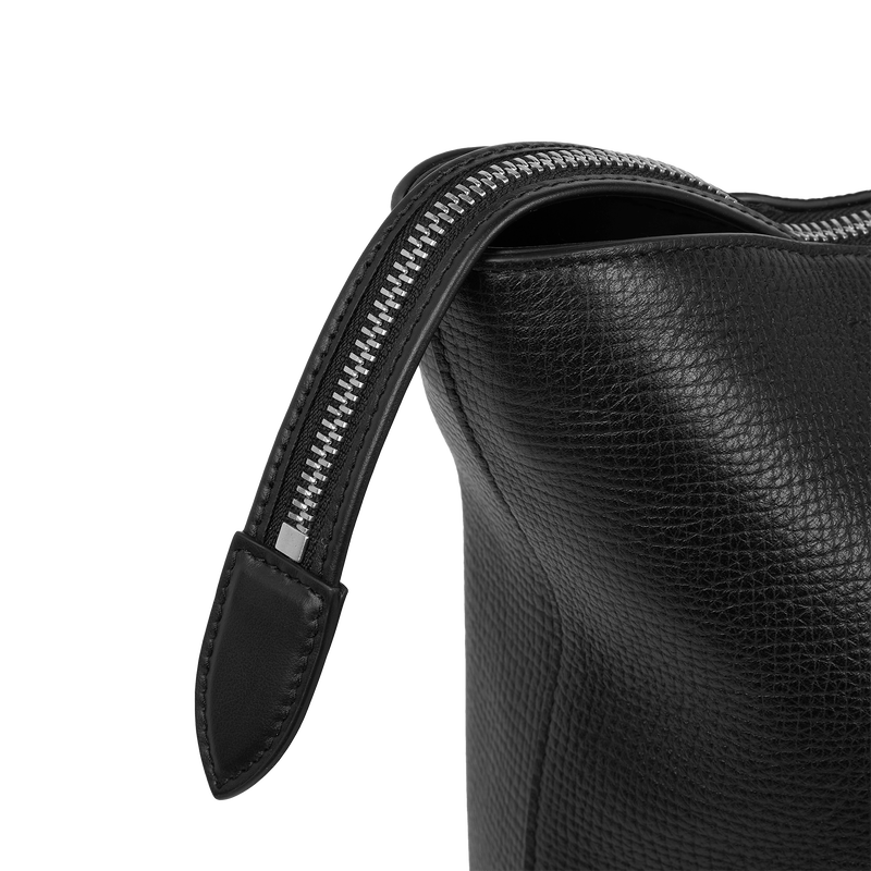 Travel Tote Bag with Zip in Ludlow - Black