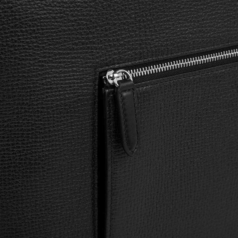 Travel Tote Bag with Zip in Ludlow - Black