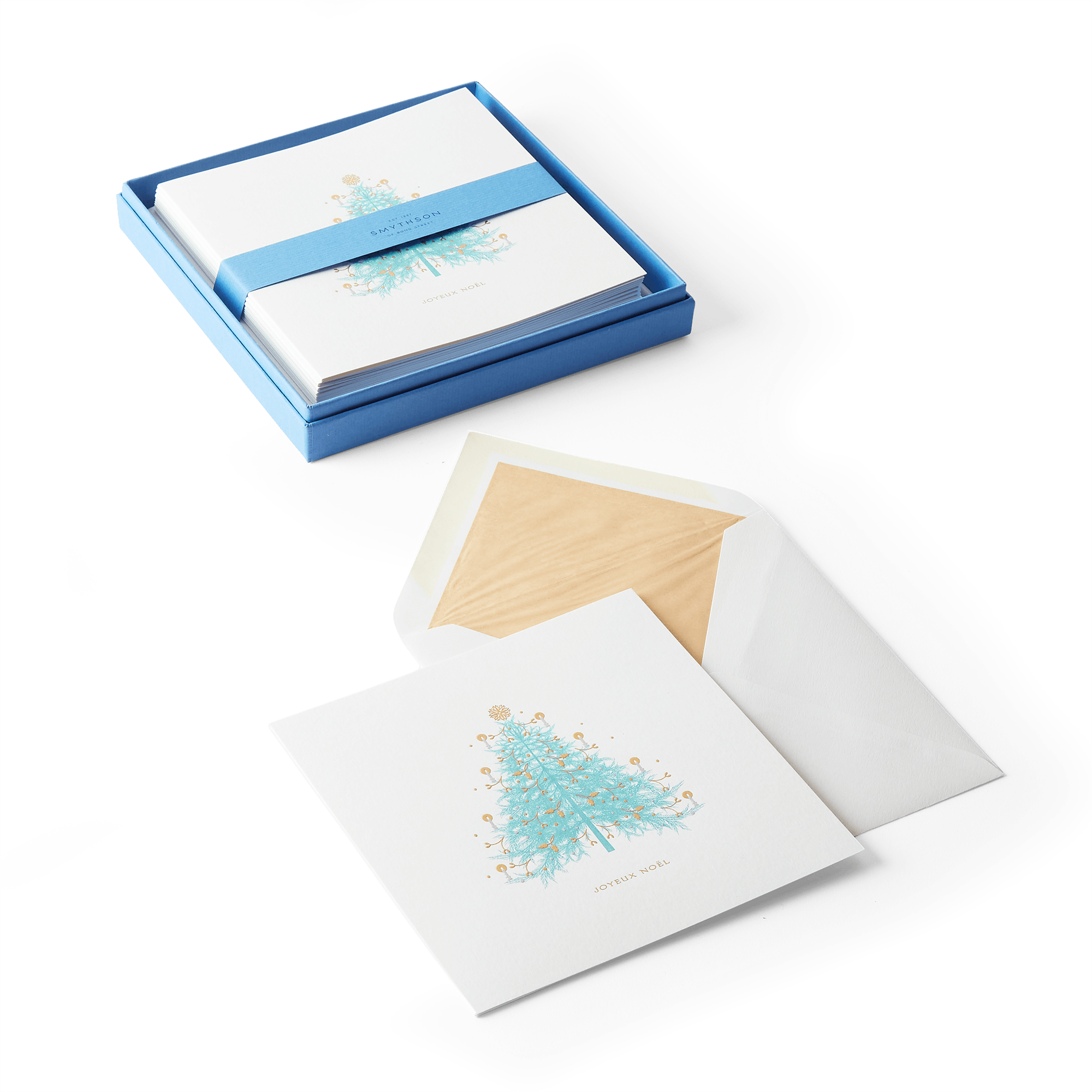 Christmas Fir Tree Card Set 'Joyeux Noël'