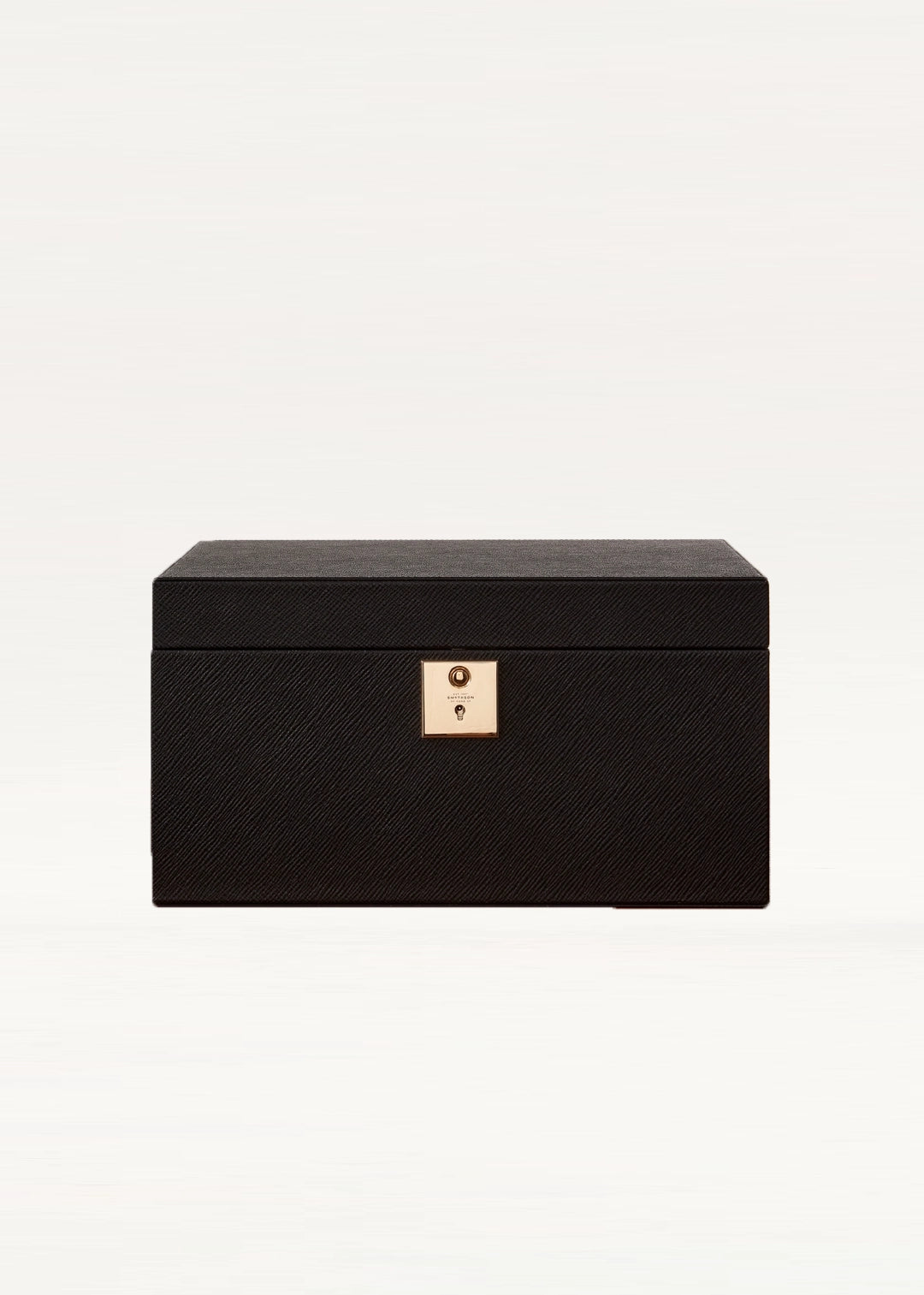 Large Briefcase with Zip Front in Ludlow in Black | Smythson Large Briefcase with Zip Front in Ludlow in Black | Smythson