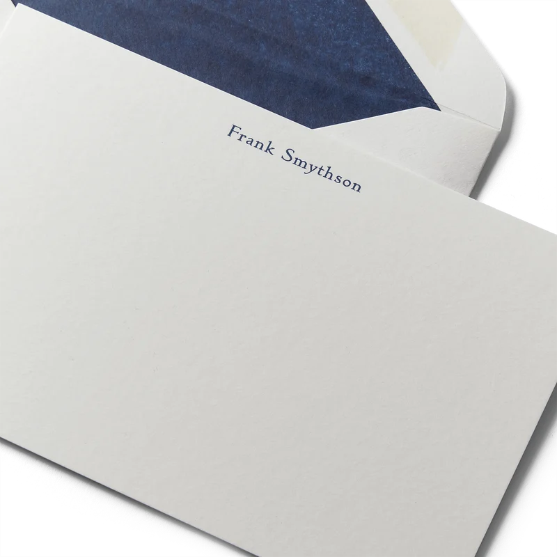 Personalisierte Briefkarte mit Namen – Weiß