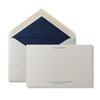 Individuell gestaltete Briefkarte mit Name und Adresse