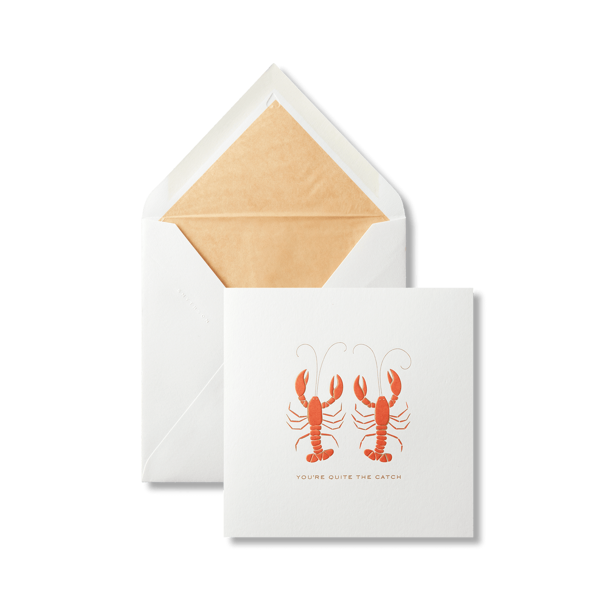 Carte de Saint-Valentin à motif de homards