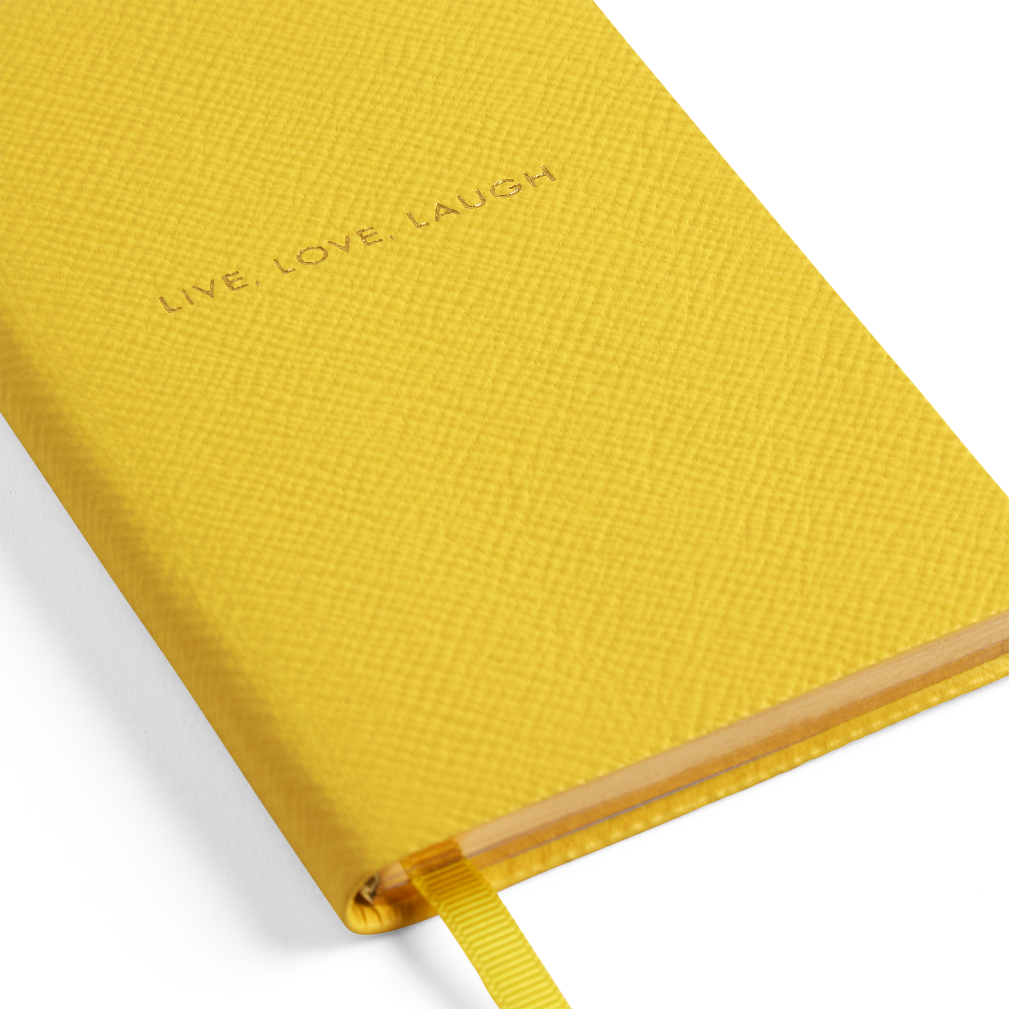 Live Love Laugh Panama Notebook - Lemon