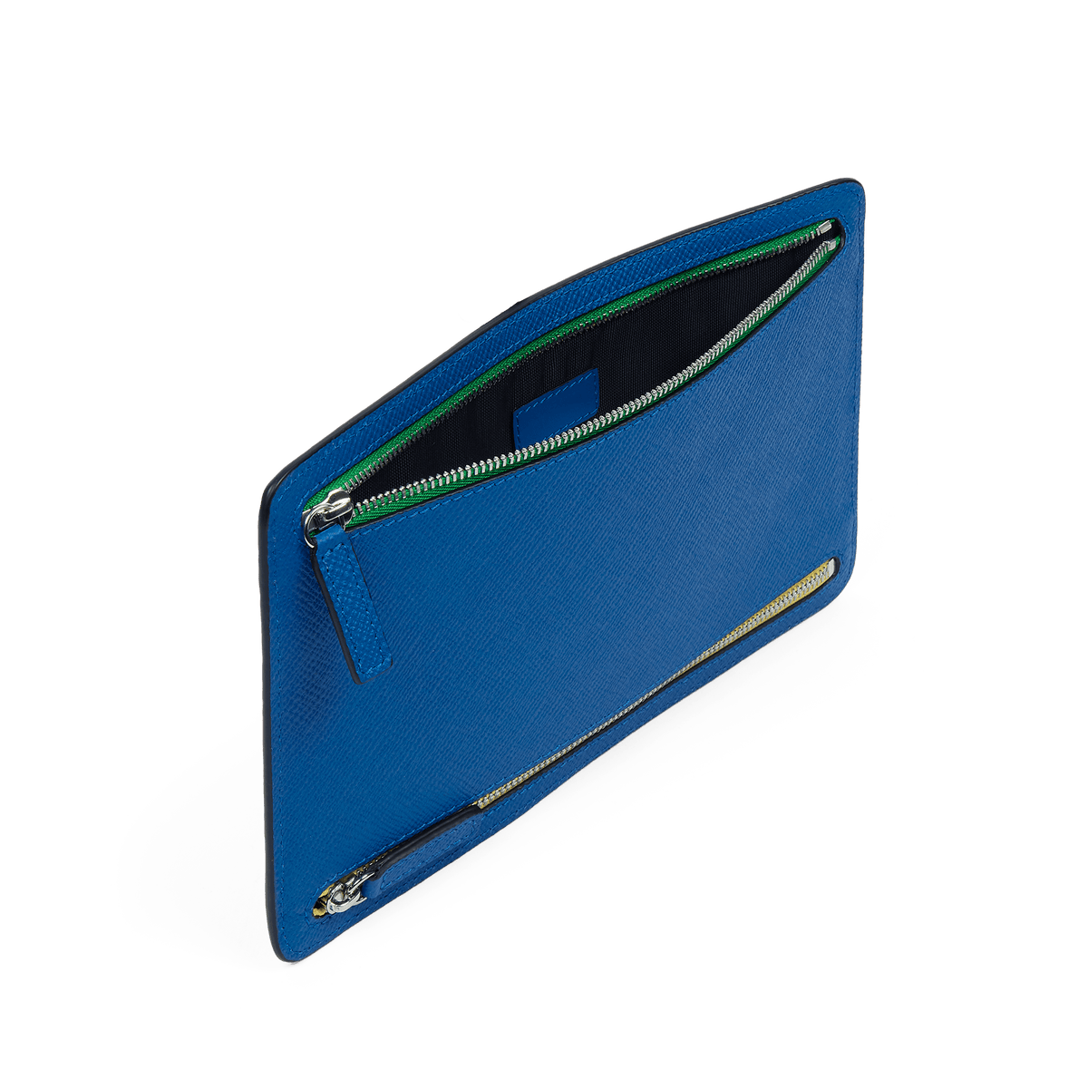 Multi-Zip Case in Panama in Cerulean | Smythson