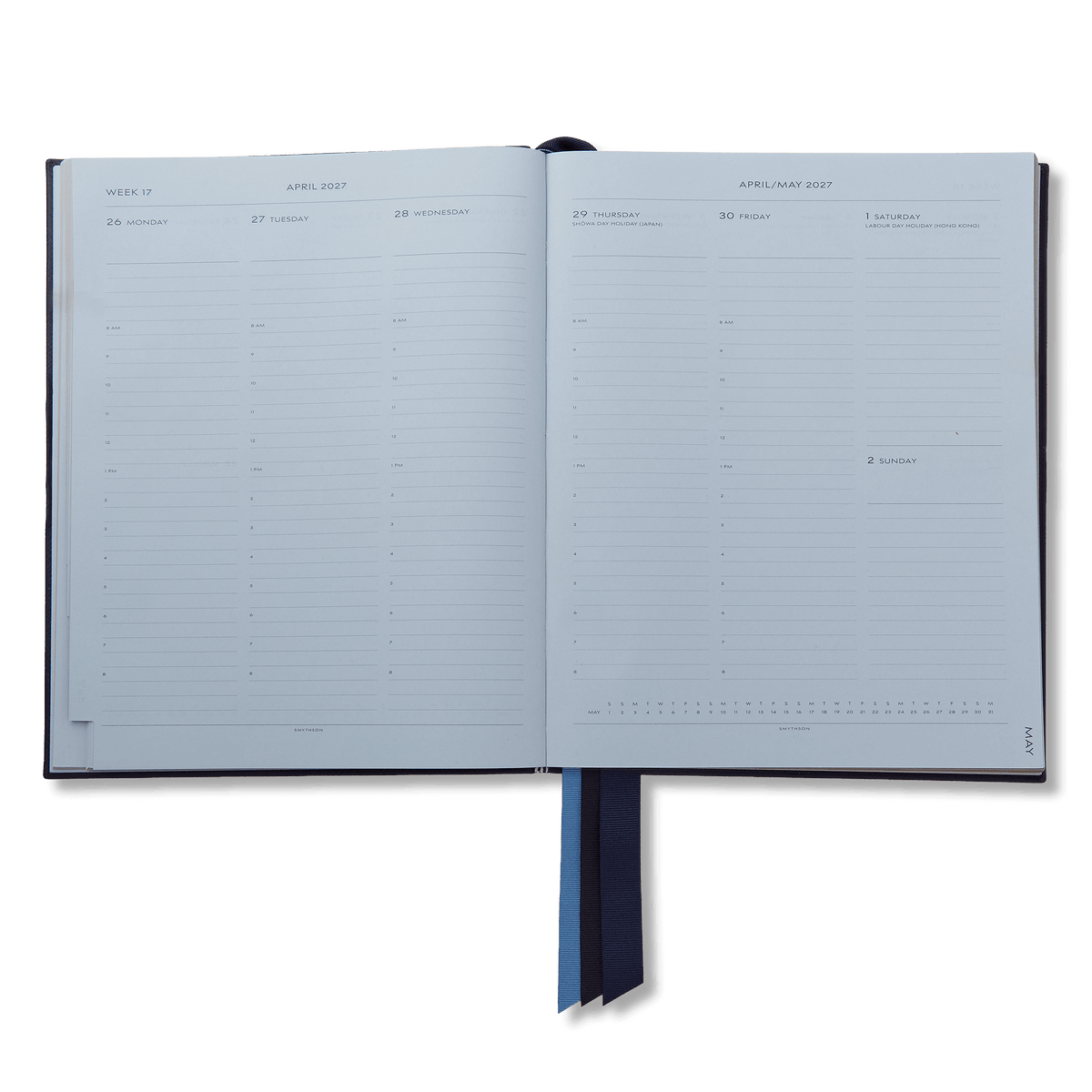 2026-2027 Portobello Weekly Vertical Diary in Panama in Navy