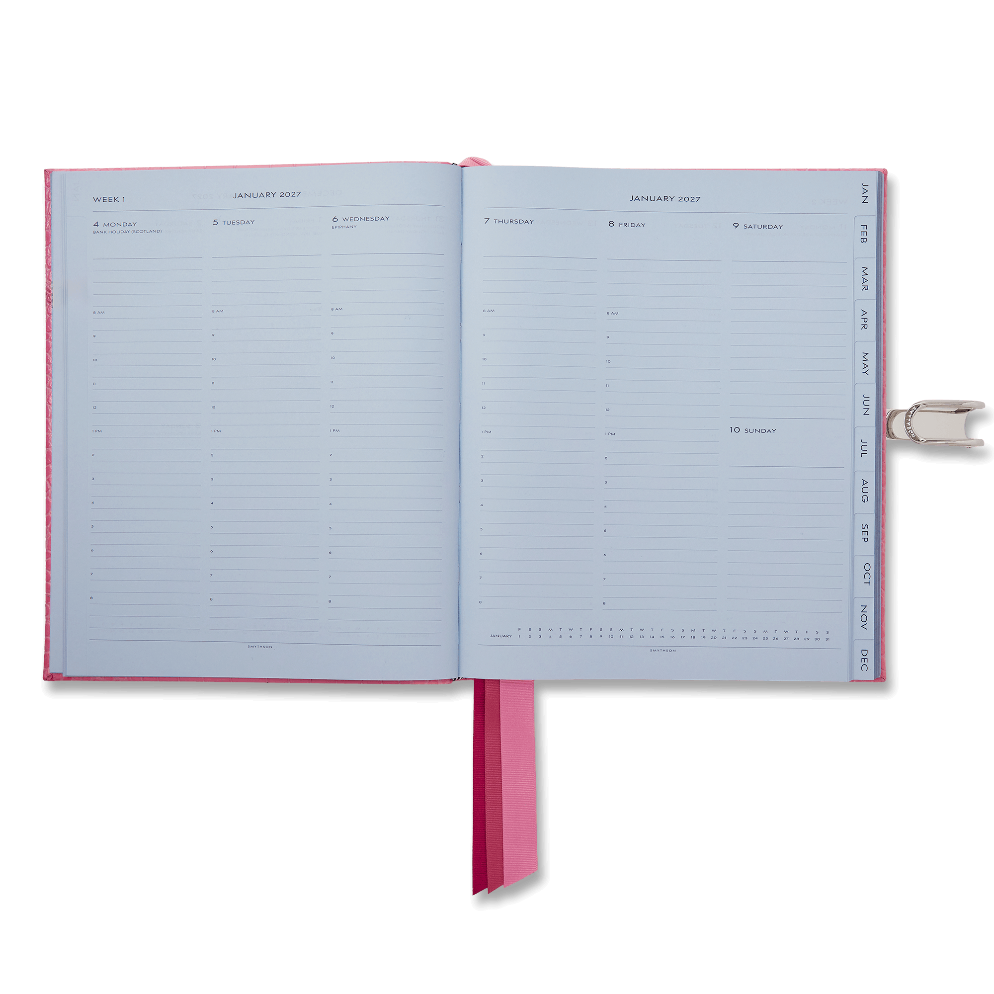 2027 Portobello Weekly Vertical Diary with Slide in Mara