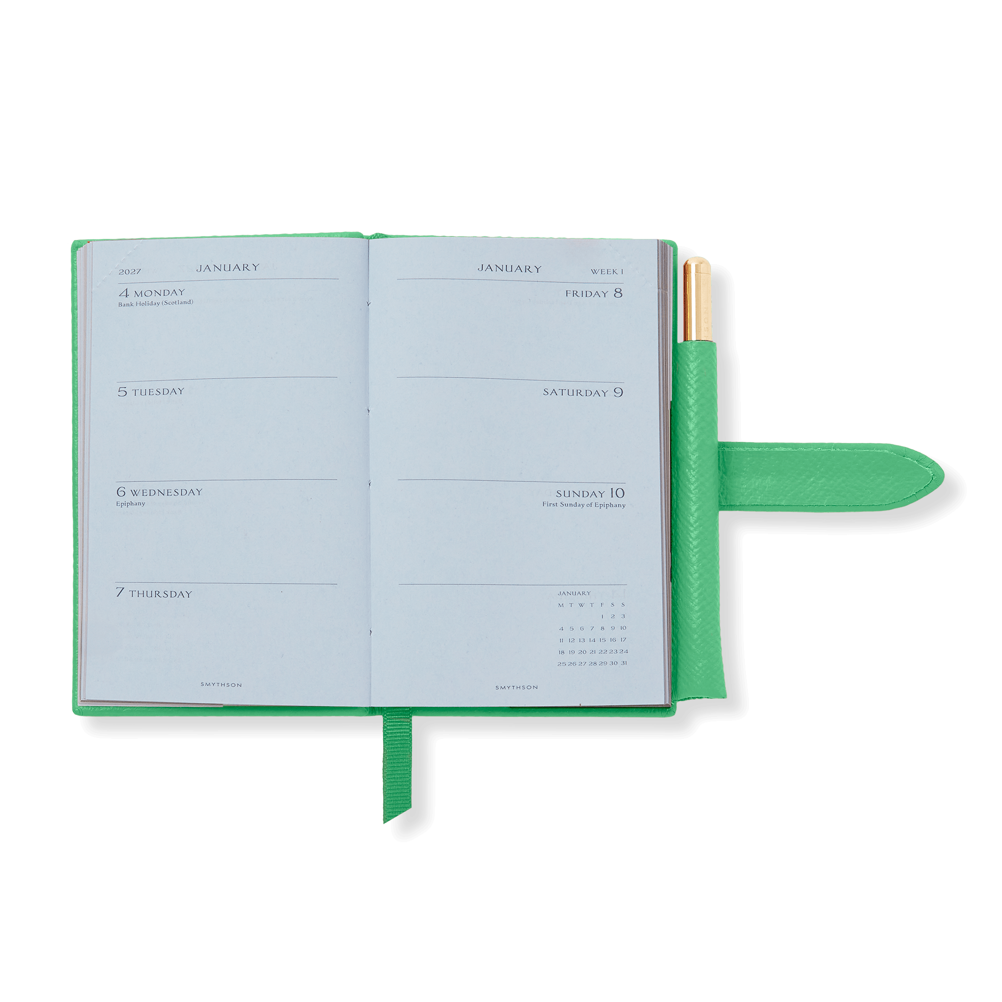 2027 Wafer Weekly Journal with Pencil in Panama - Shamrock