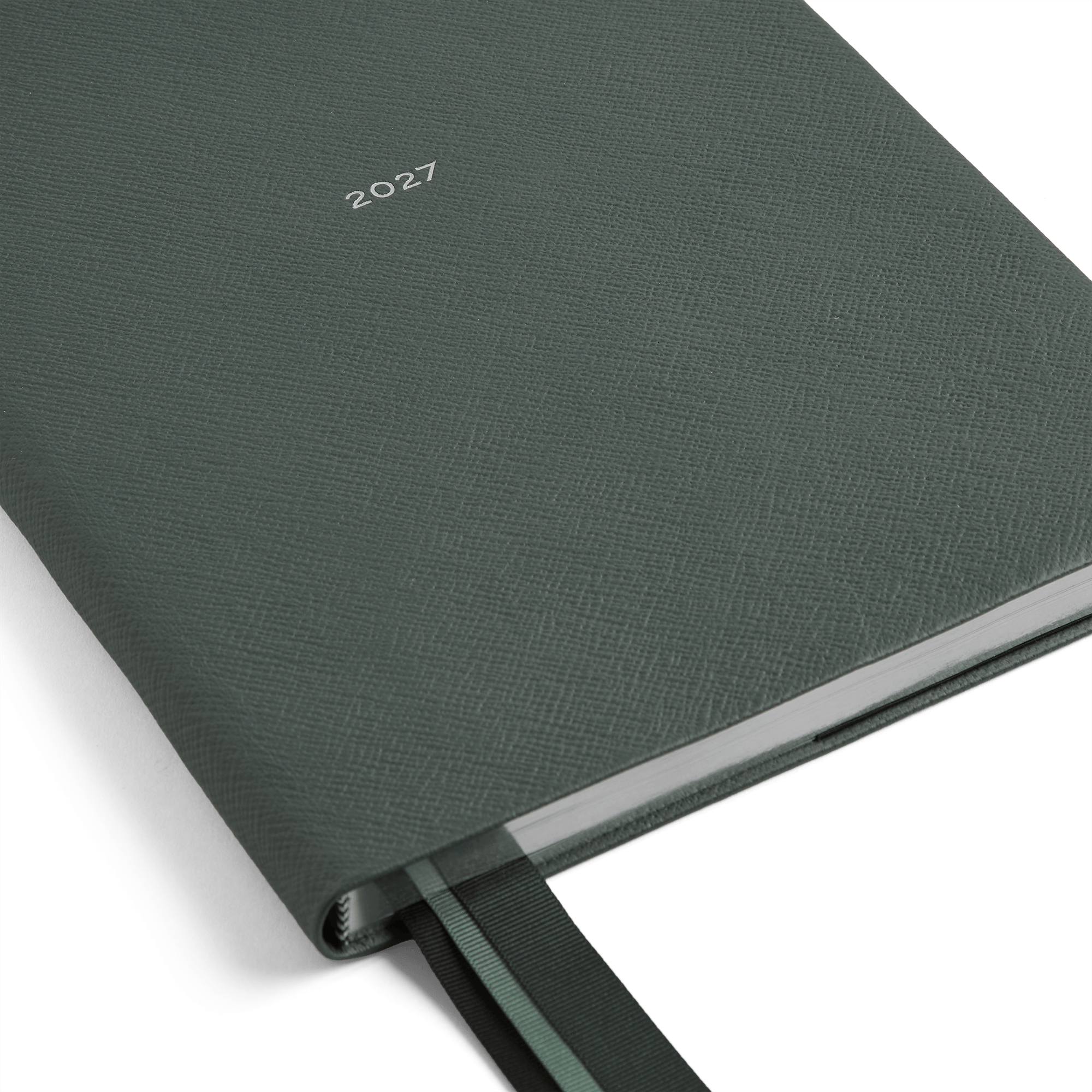 2027 Portobello Weekly Vertical Diary in Panama - Slate Green