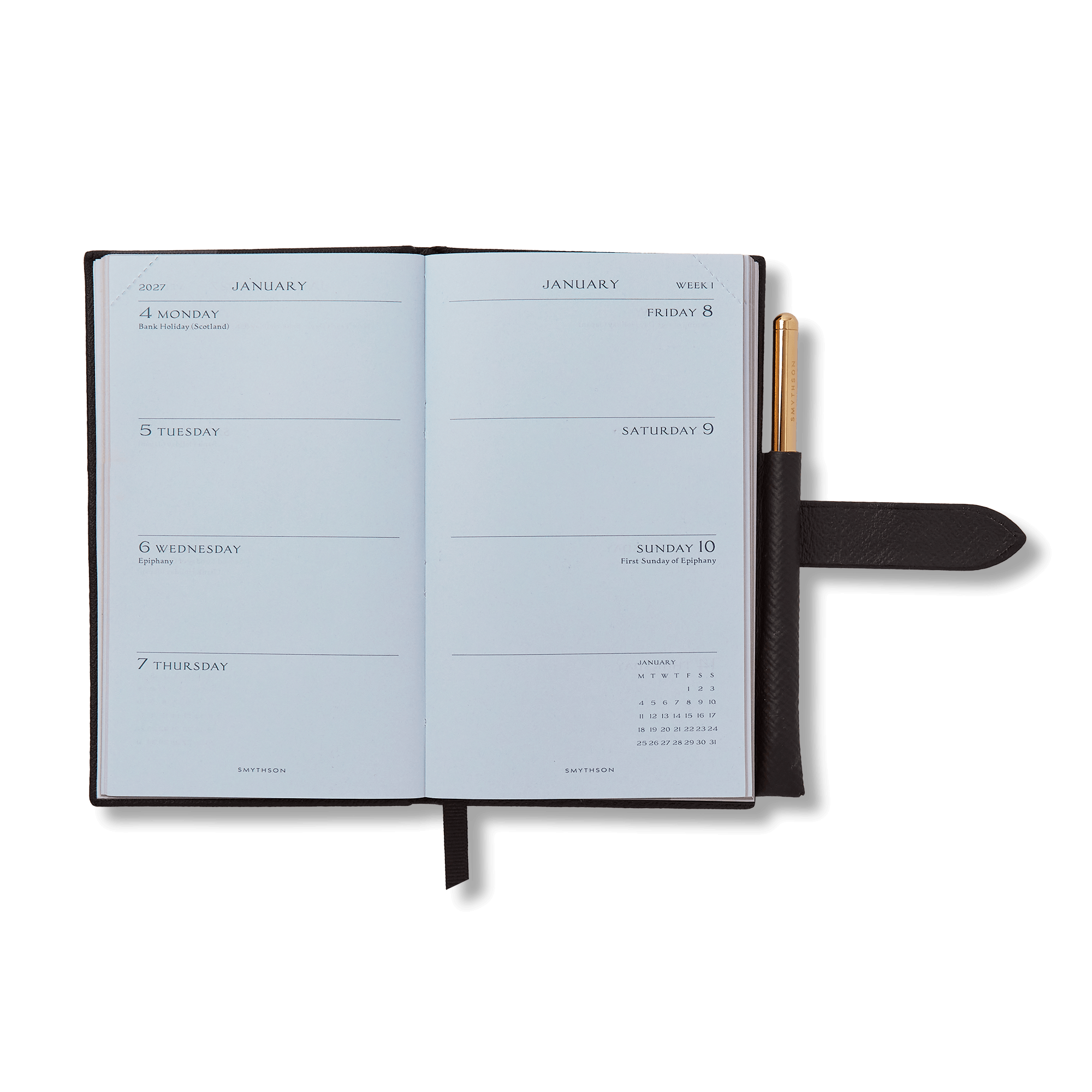 2027 Panama Wochenkalender mit Bleistift