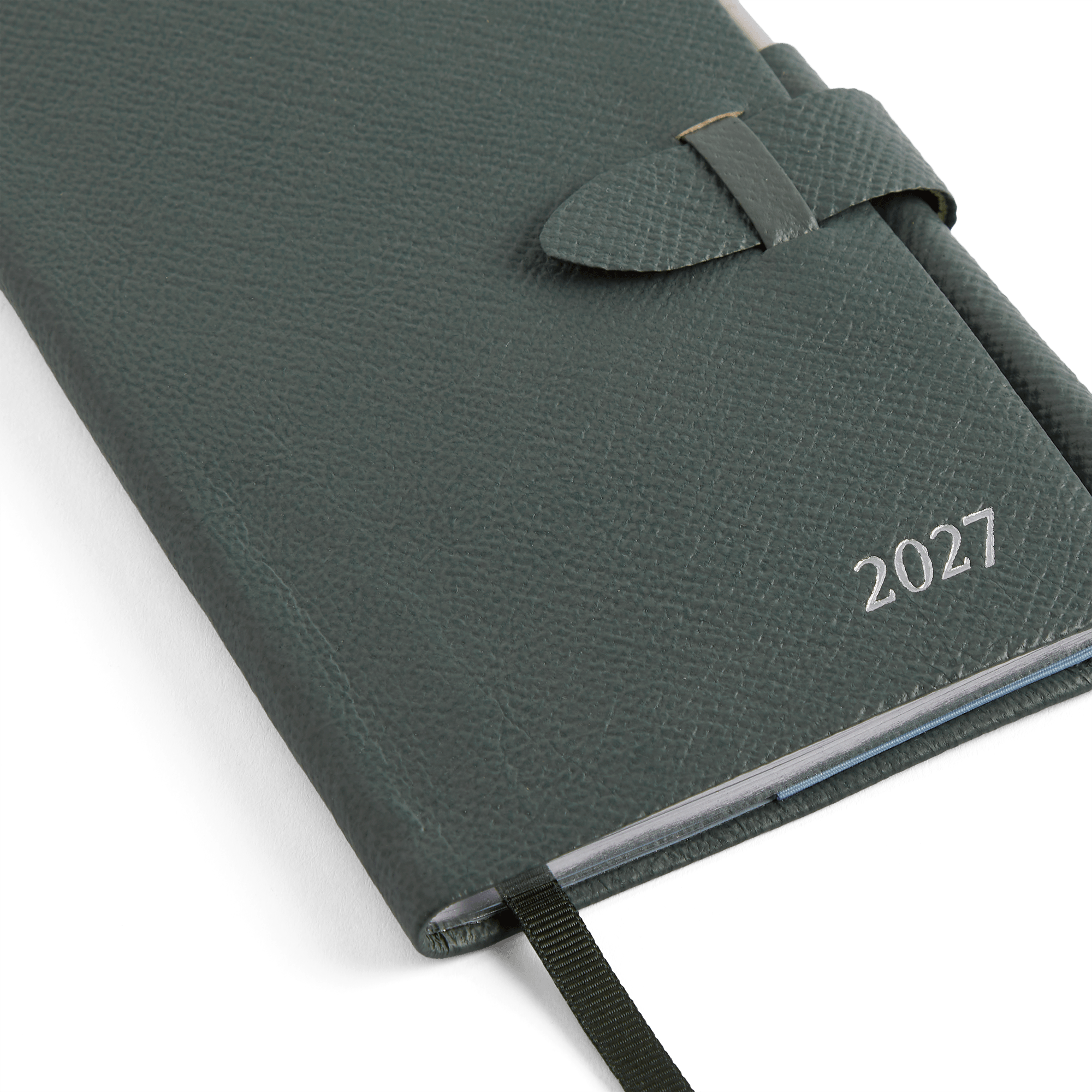 2027 Panama Weekly Diary with Pencil - Slate Green
