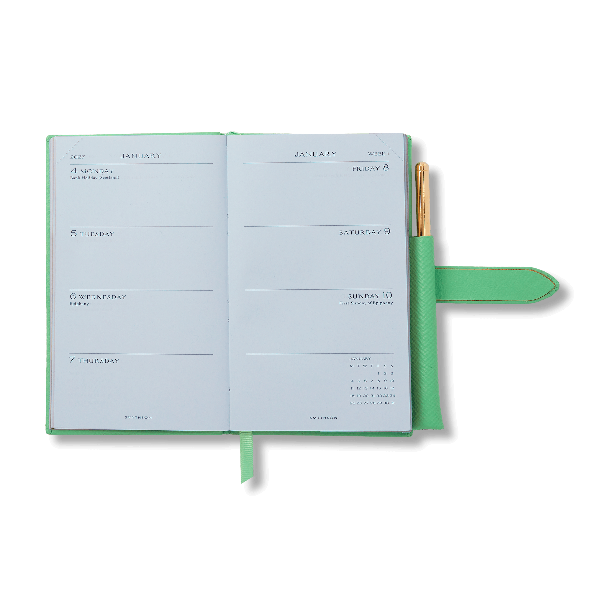 2027 Panama Weekly Diary with Pencil