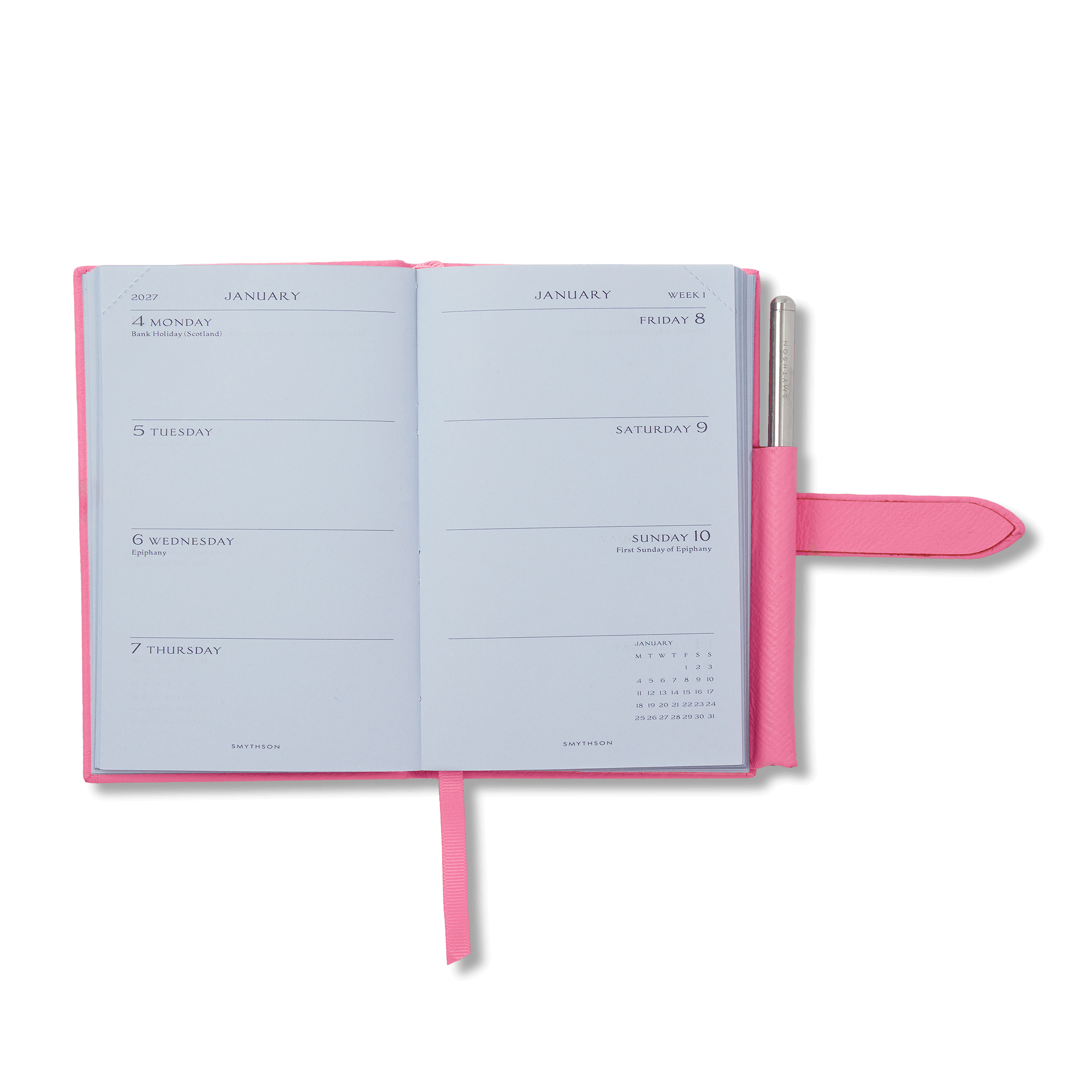 2027 Panama Weekly Diary with Pencil