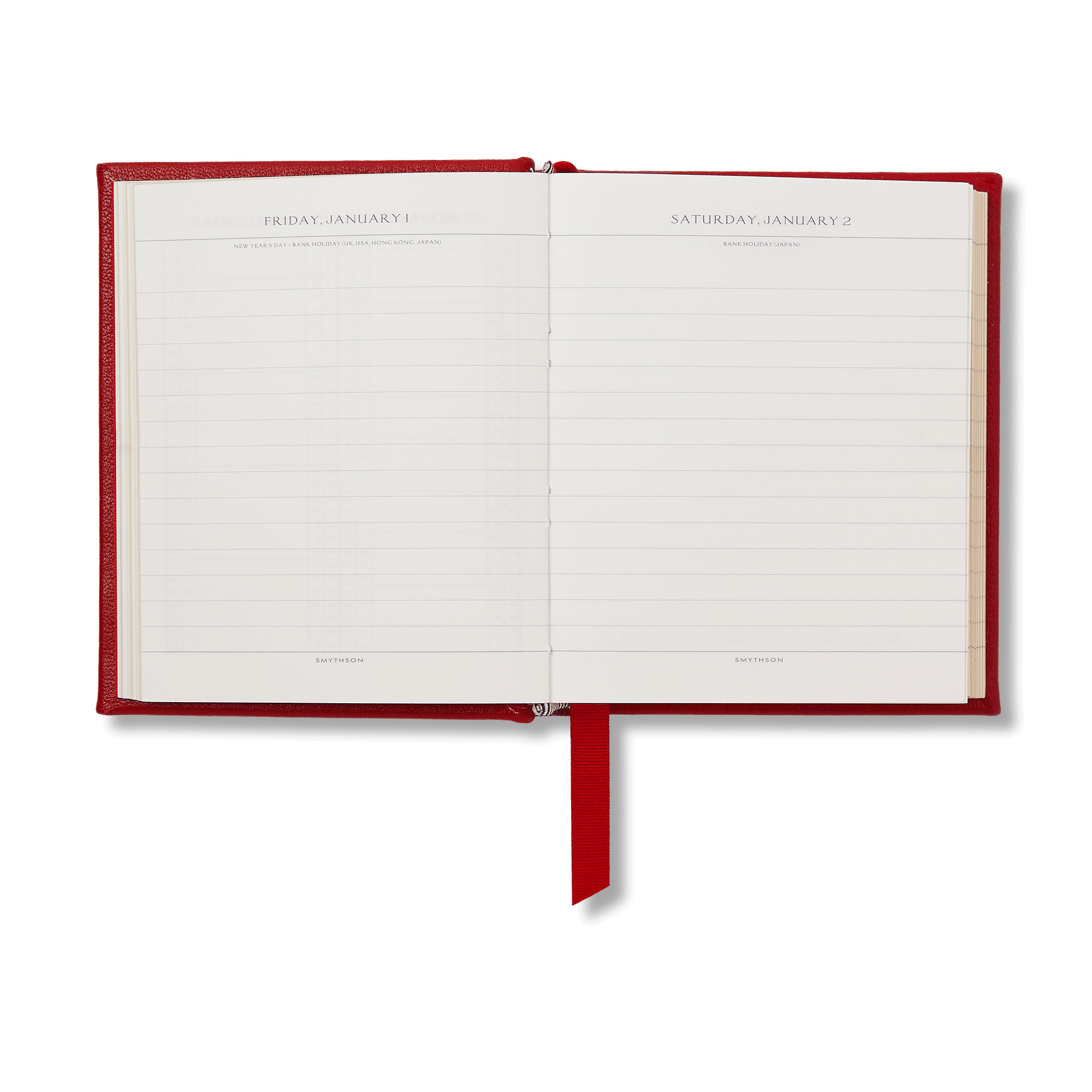 2027 Royal Court Journal Diary - Red