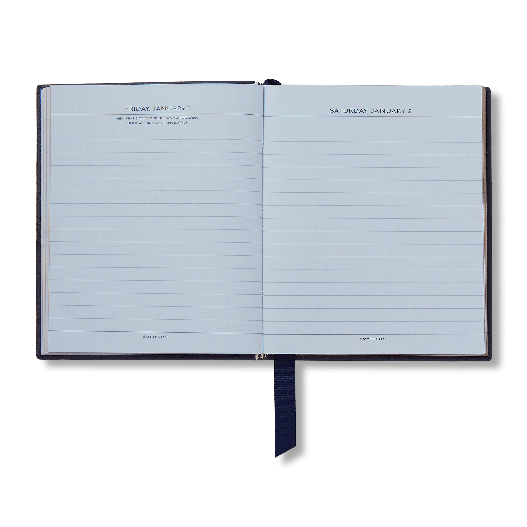 2027 Premier Daily Fashion Diary in Panama - Navy
