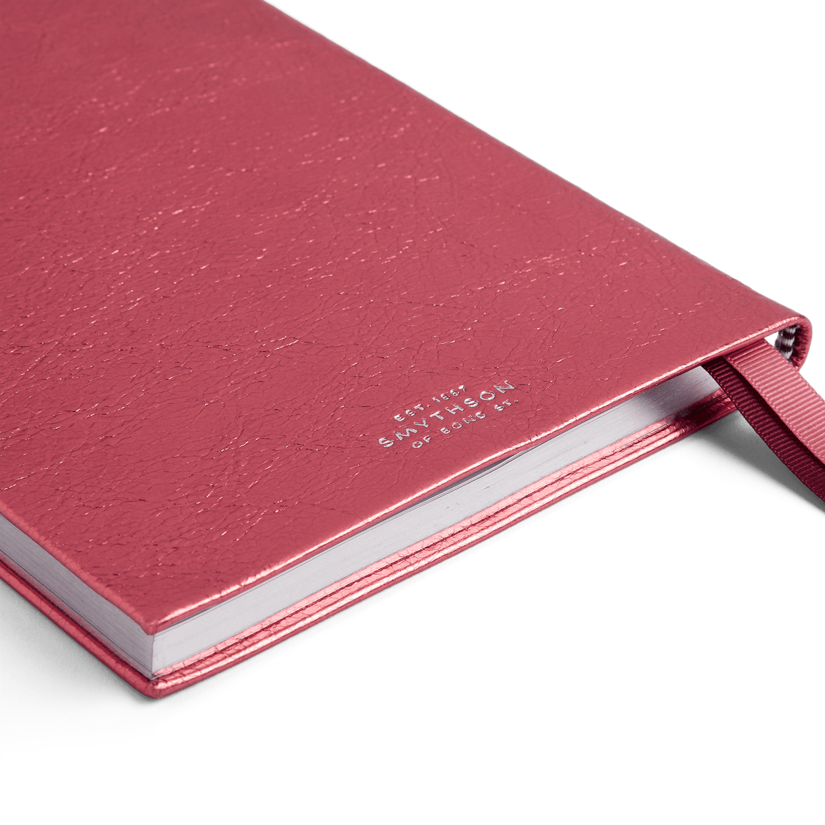2027 Soho Weekly Diary in Metallic Leather in Rose | Smythson Europe