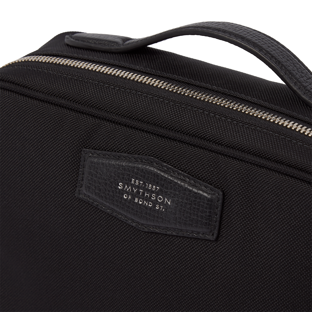 Organiser Travel Pouch in Norton Canvas in Black | Smythson Europe
