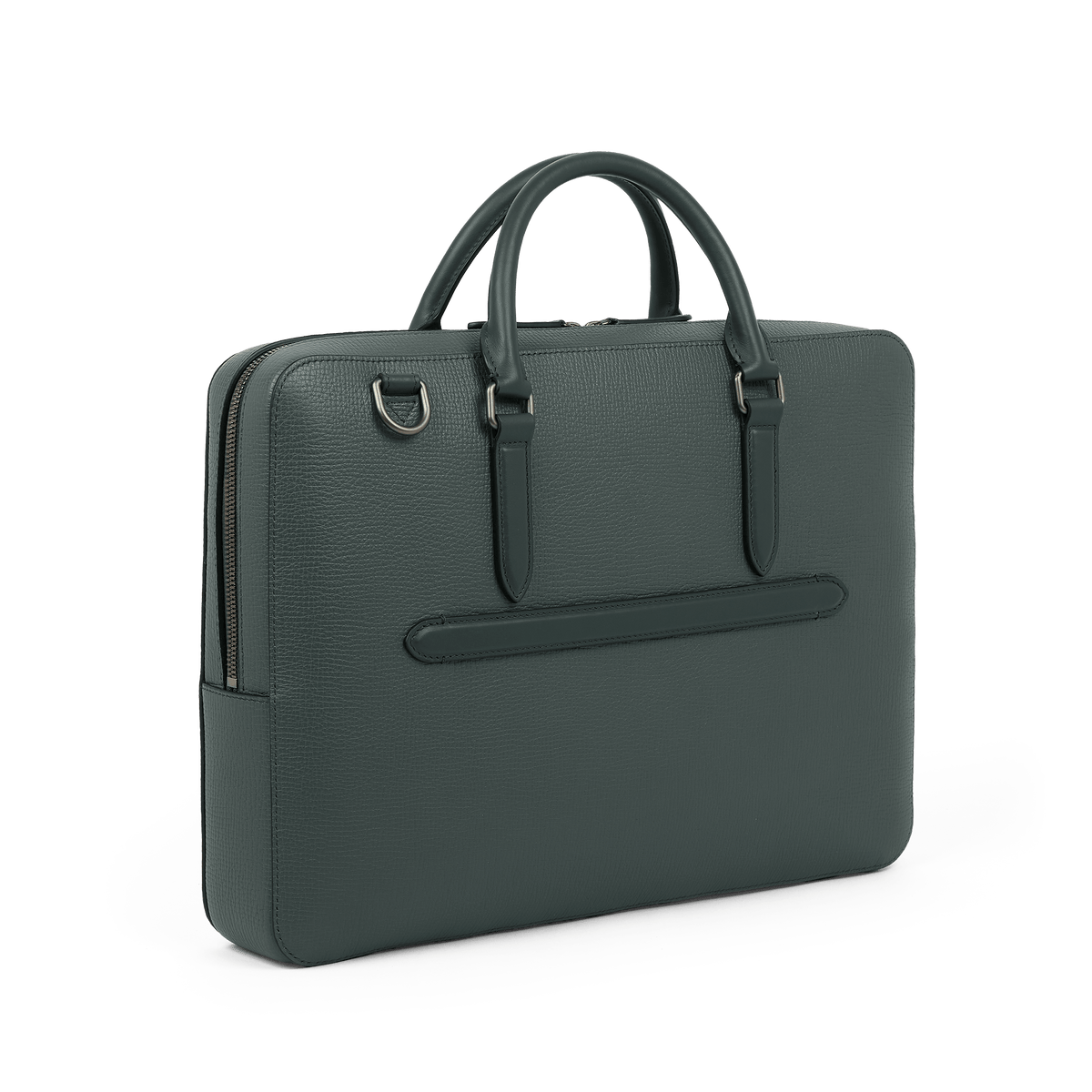 Slim Briefcase with Zip Front in Ludlow | Smythson