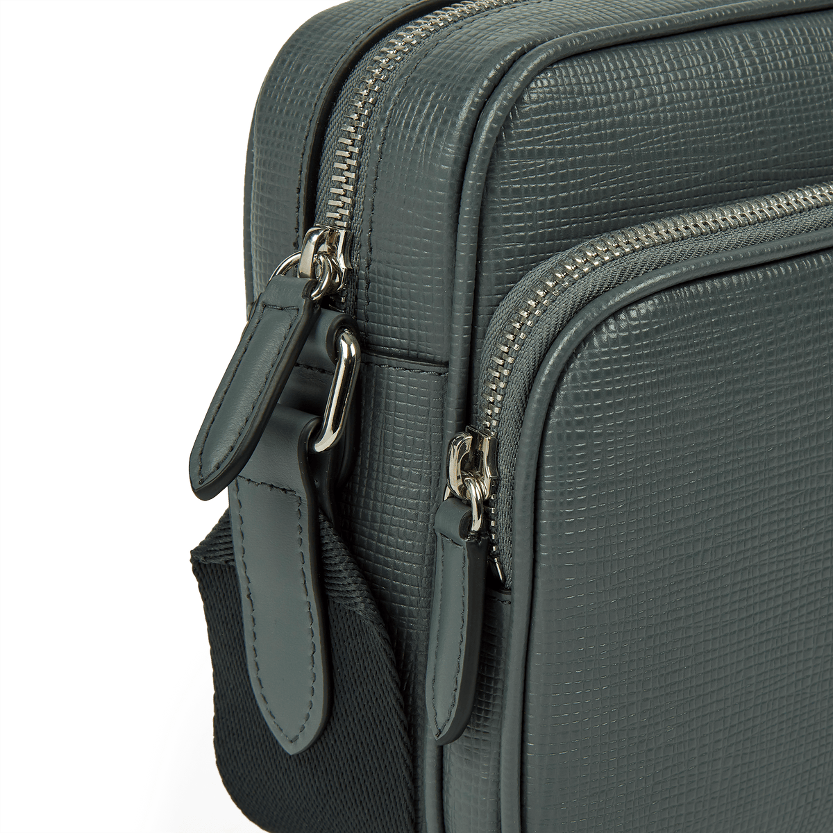 Double Zip Pouch Crossbody Bag in Panama | Smythson