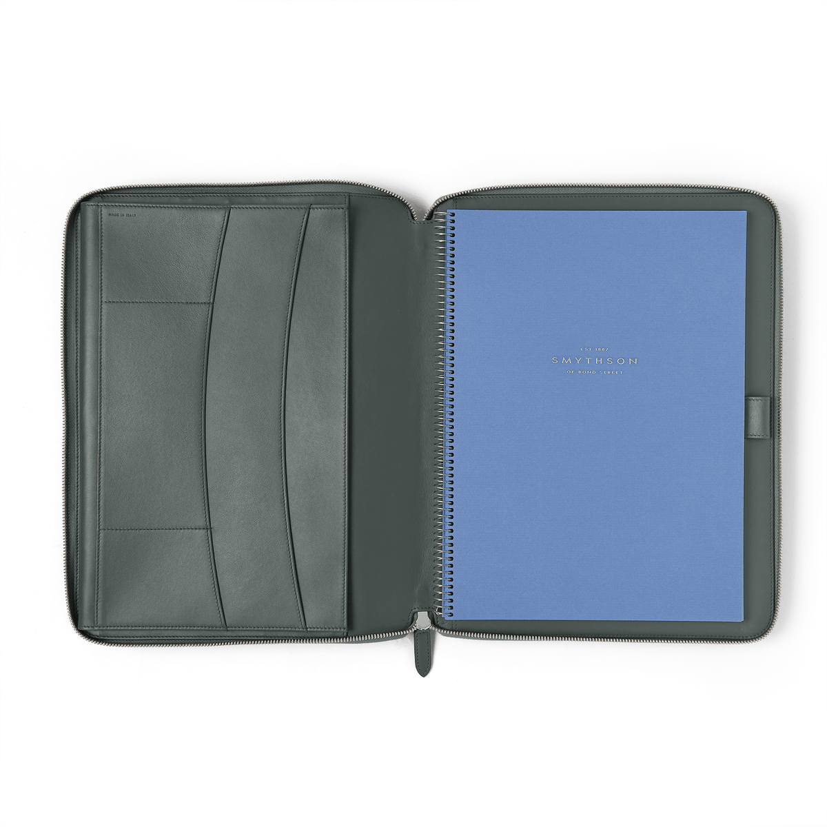 A4 Writing Folder with Zip in Panama | Smythson