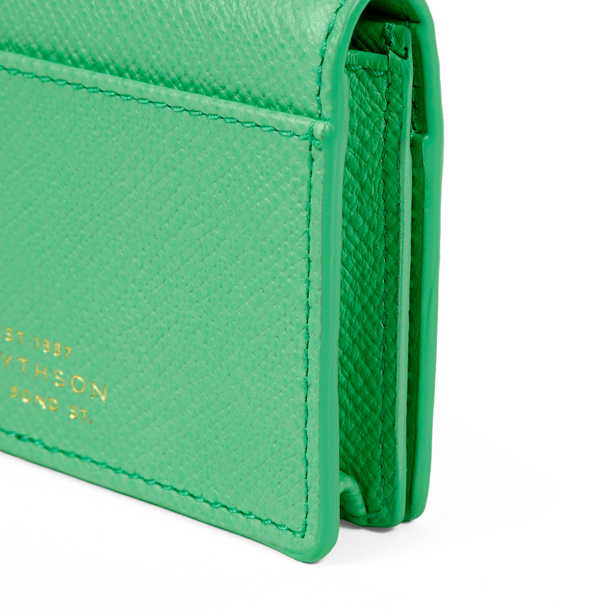 【美品】Smython スマイソンPanama Folded Card Case Folded Card Case with Snap Closure in Panama | Smythson