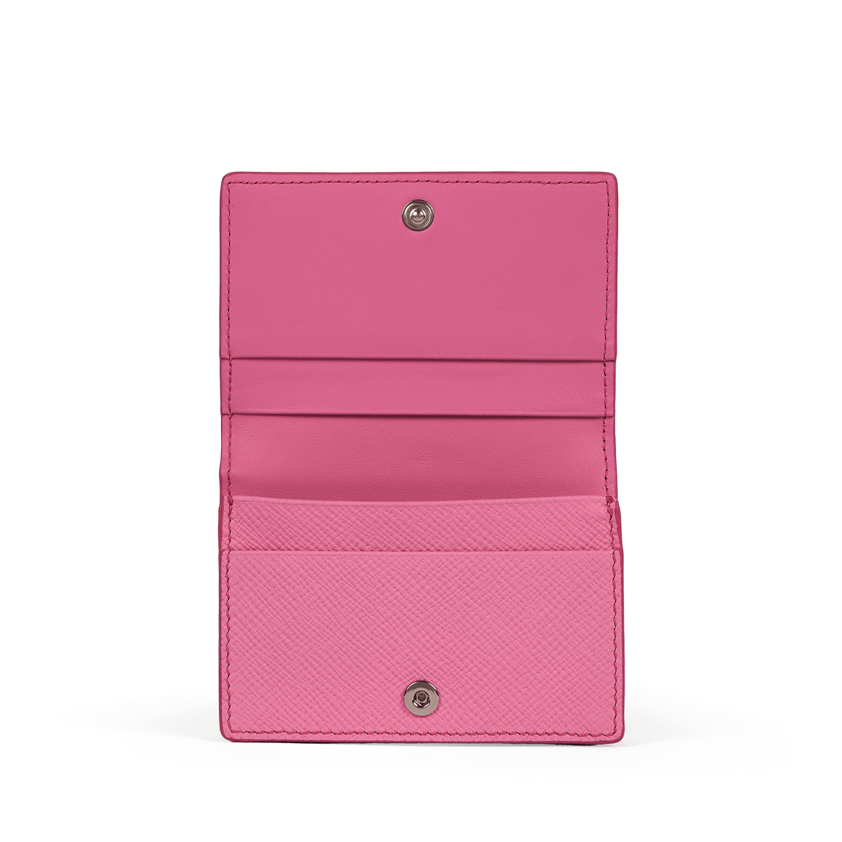 Folded Card Case with Snap Closure in Panama in Flamingo