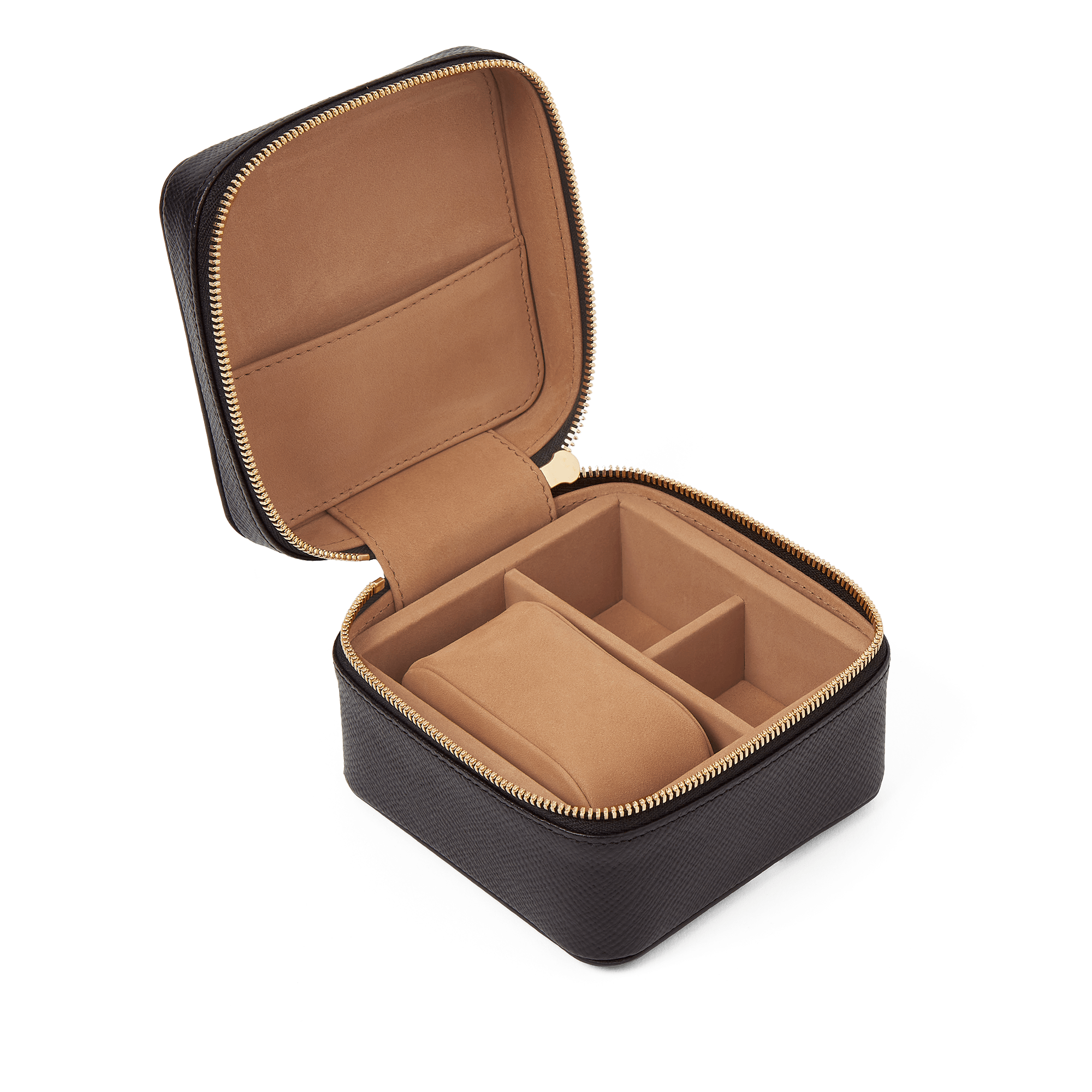 Small Watch Box in Panama - Black