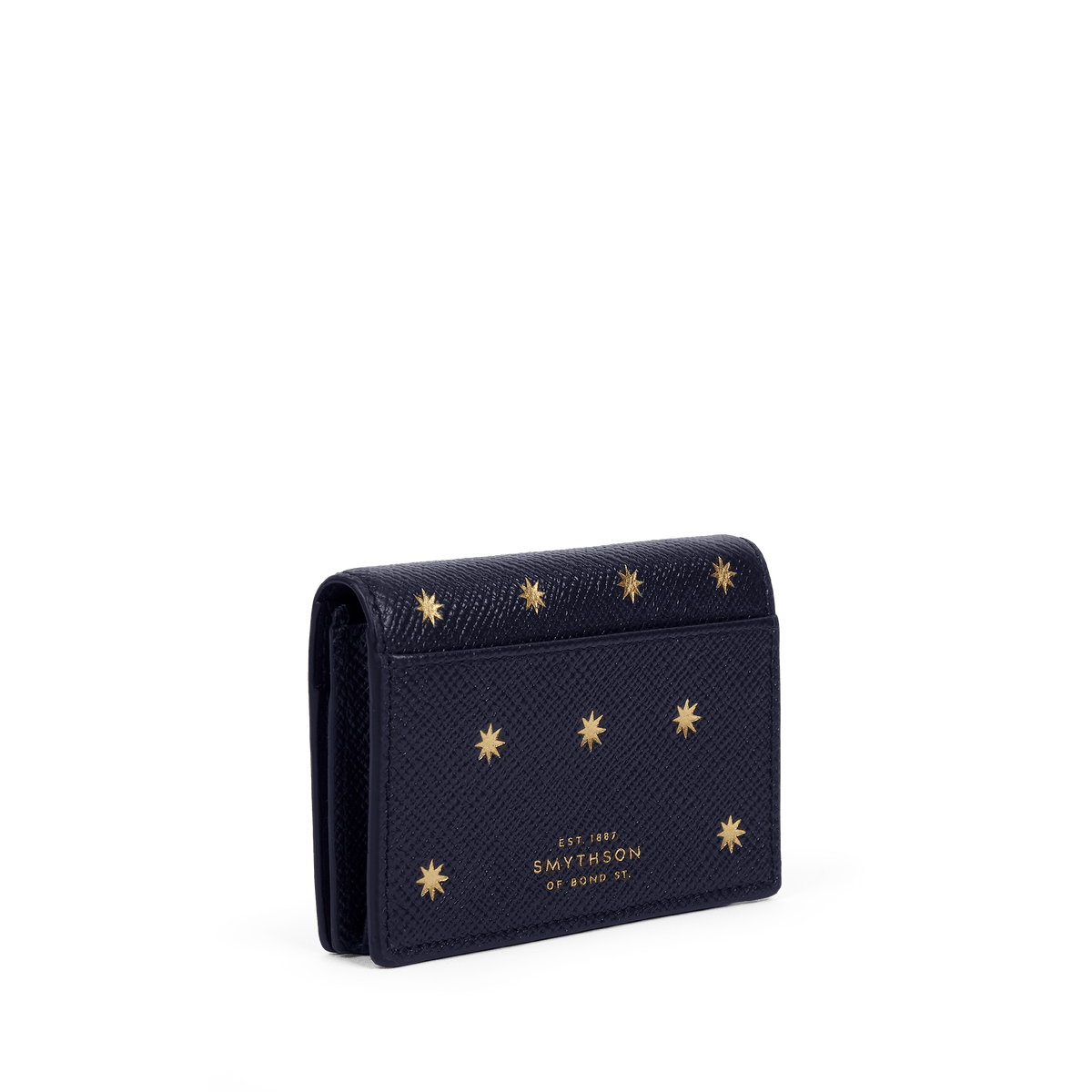 Stars Folded Card Case with Snap Closure in Panama | Smythson