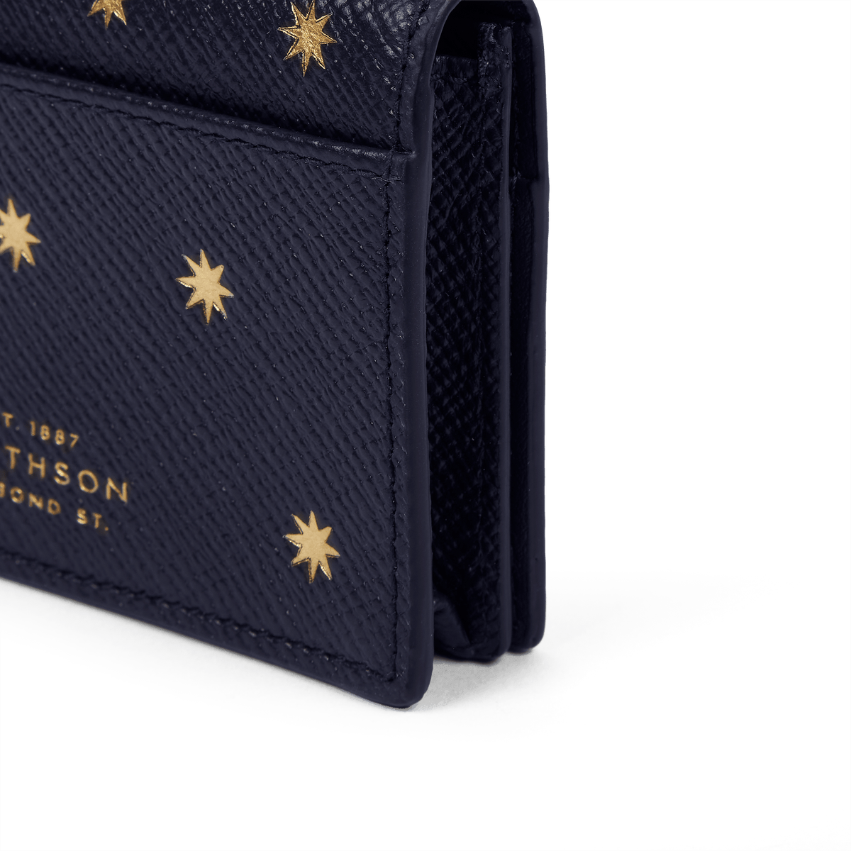 Stars Folded Card Case with Snap Closure in Panama | Smythson
