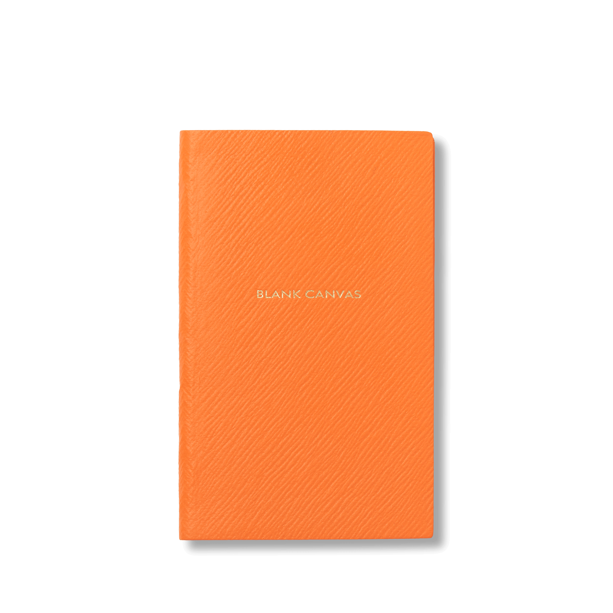 Blank Canvas Panama Notebook - Tangerine