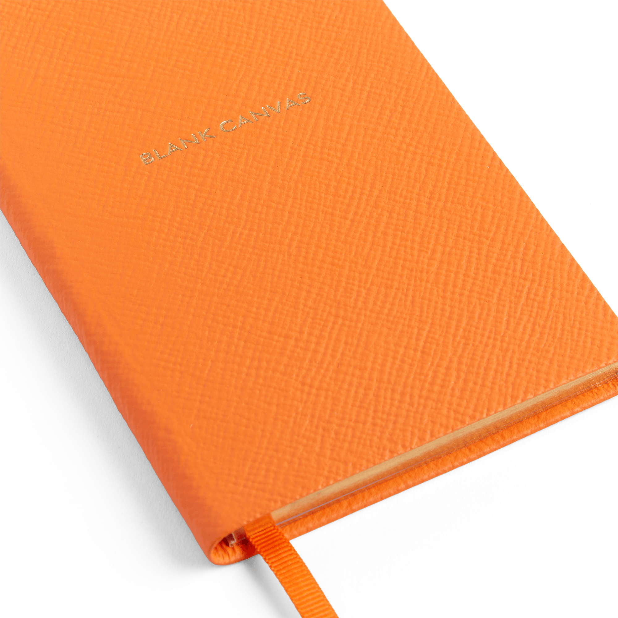 Blank Canvas Panama Notebook - Tangerine